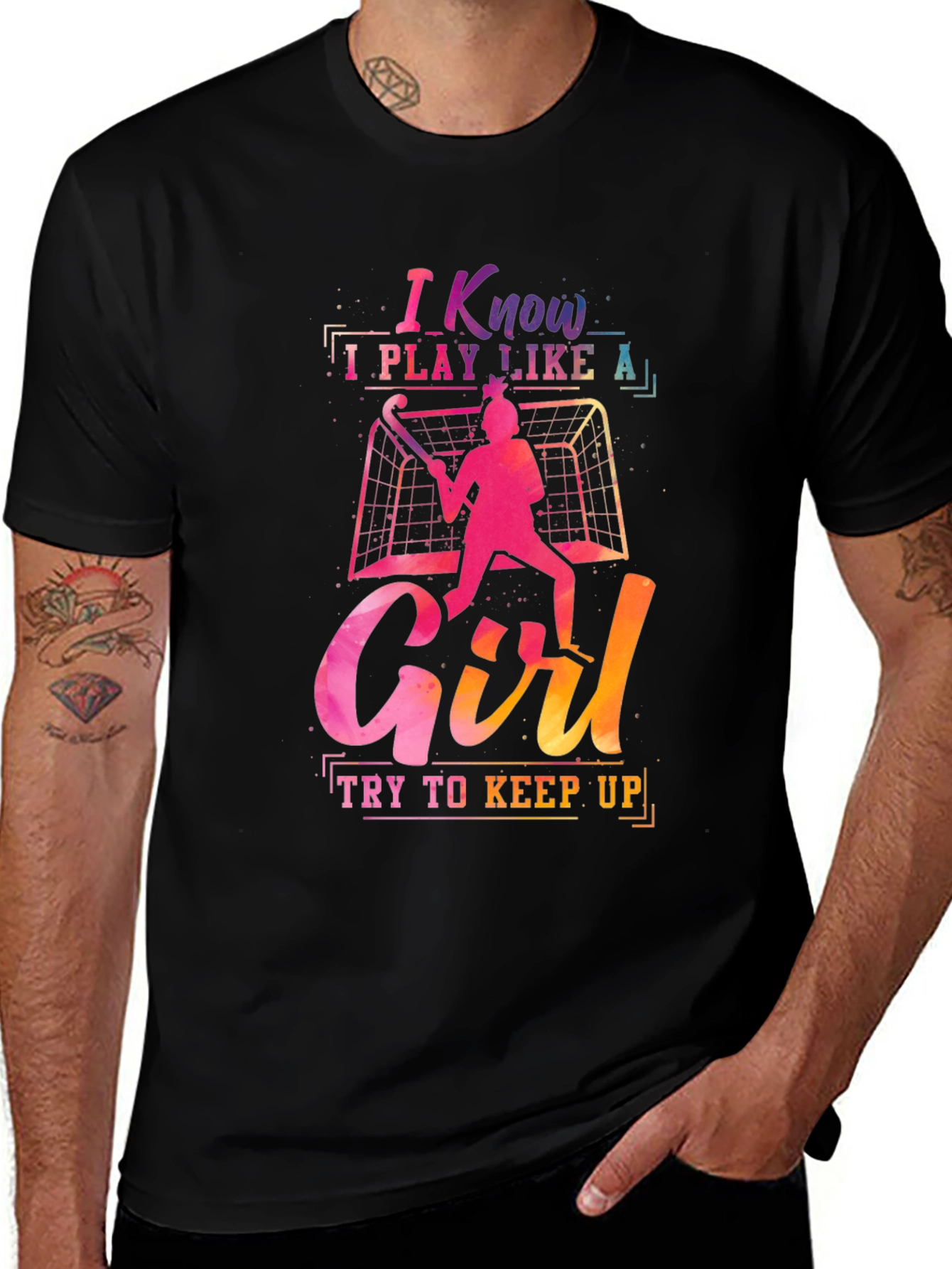 I Know I Play Like A Girl Graphic Tee