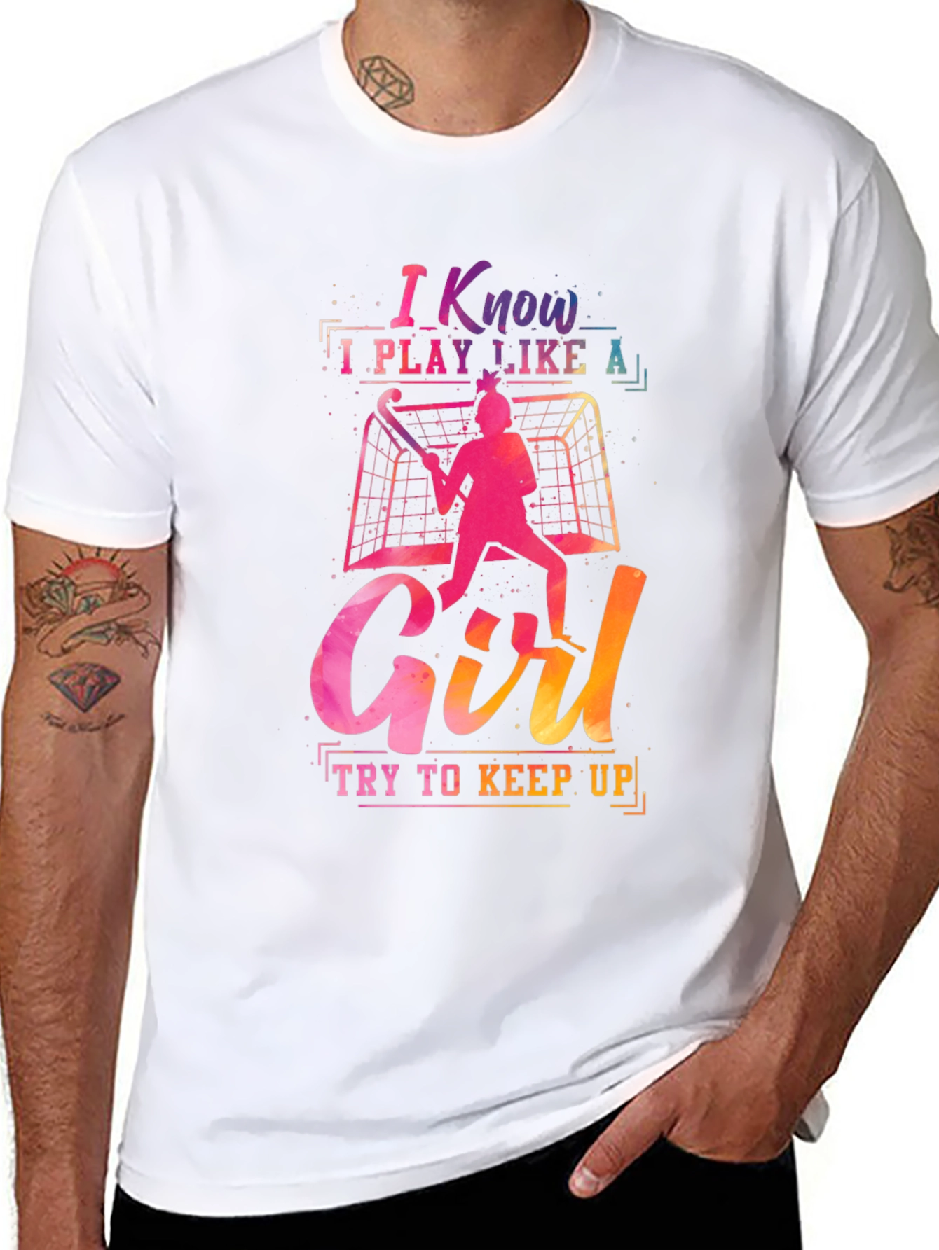 I Know I Play Like A Girl Graphic Tee