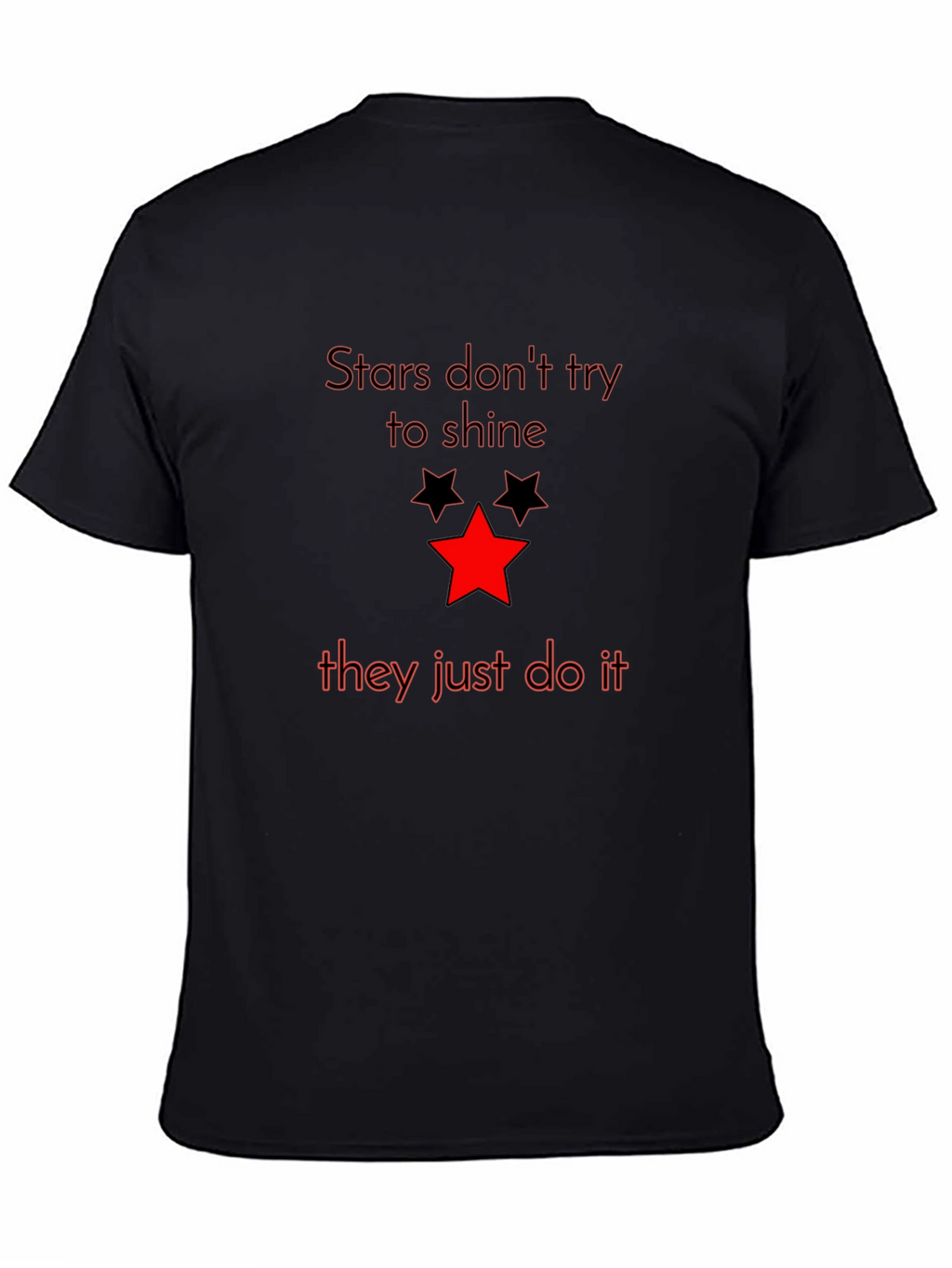 Stars Graphic Tee - Mens Black T-Shirt