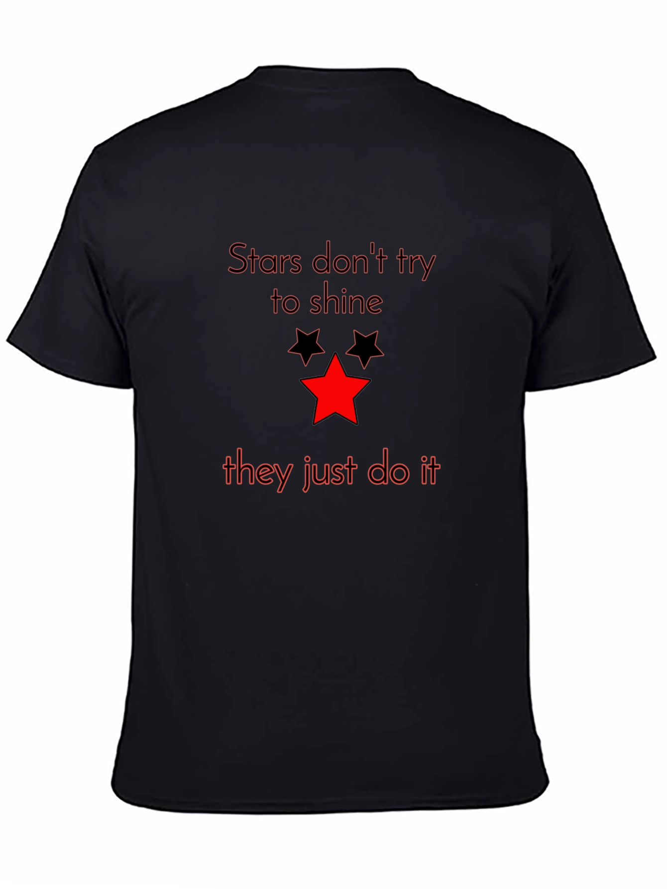 Stars Graphic Tee - Mens Black T-Shirt