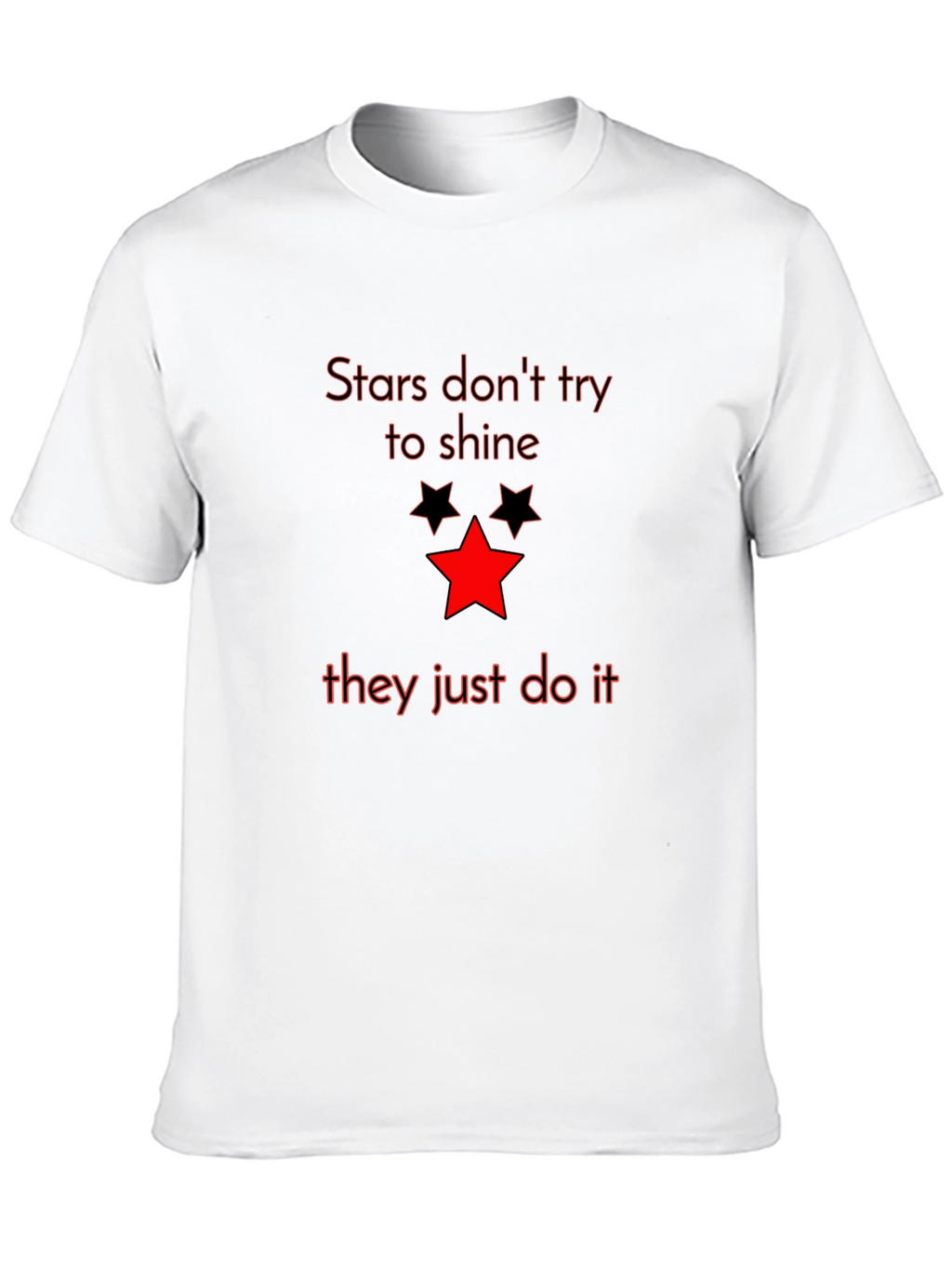 Stars Graphic Tee - Mens Black T-Shirt