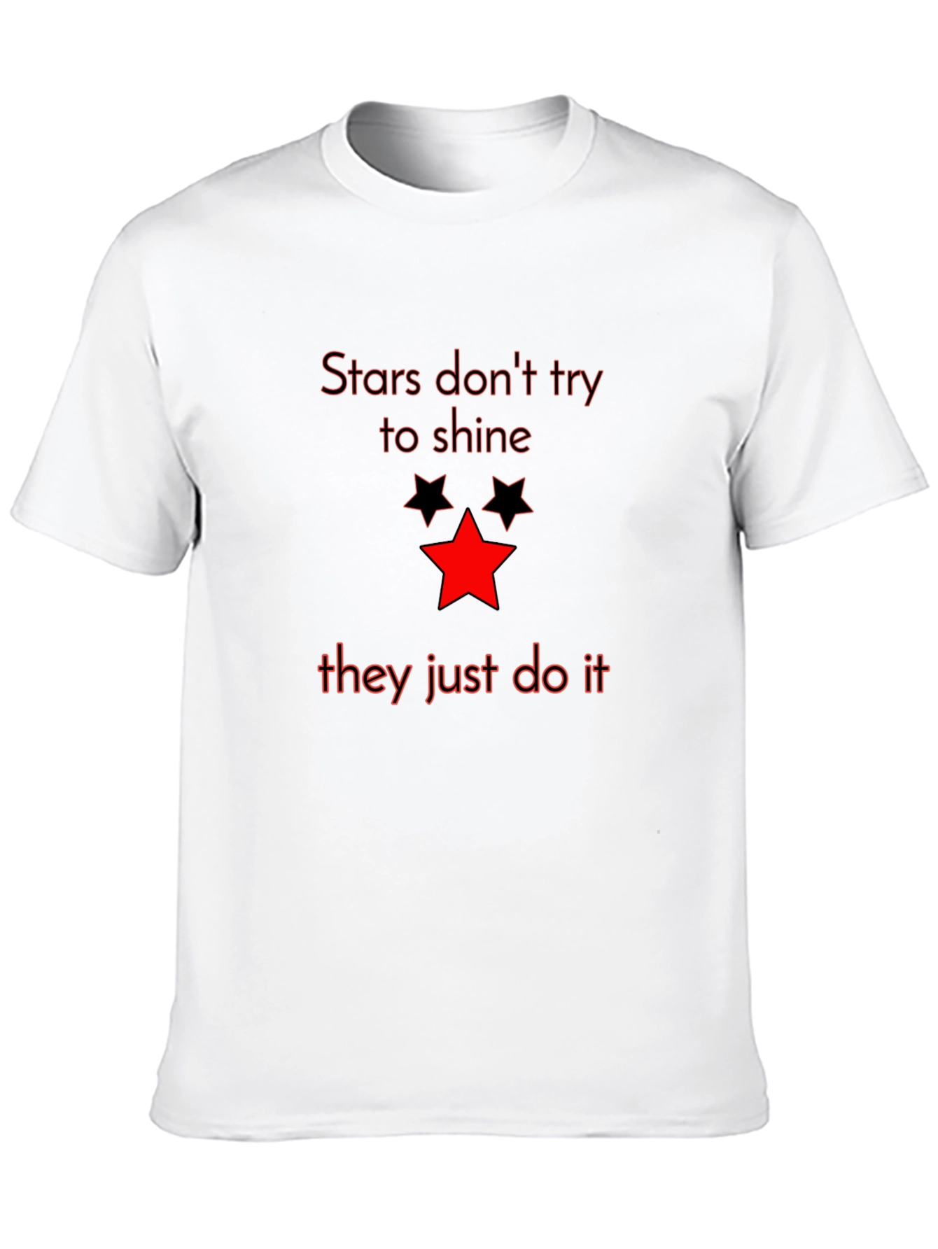 Stars Graphic Tee - Mens Black T-Shirt