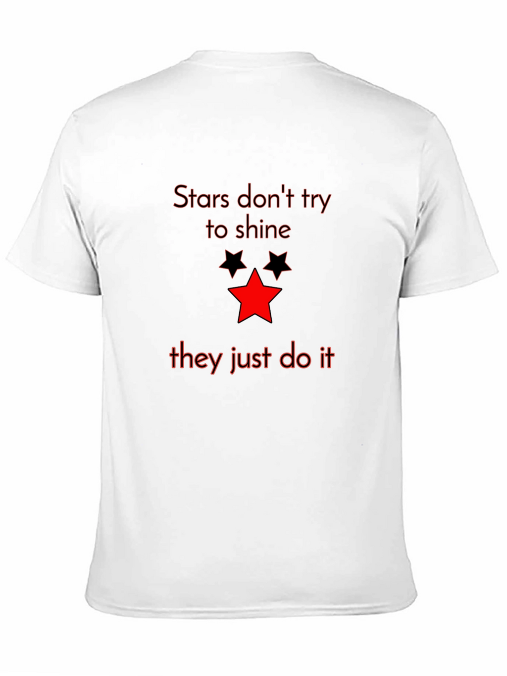 Stars Graphic Tee - Mens Black T-Shirt