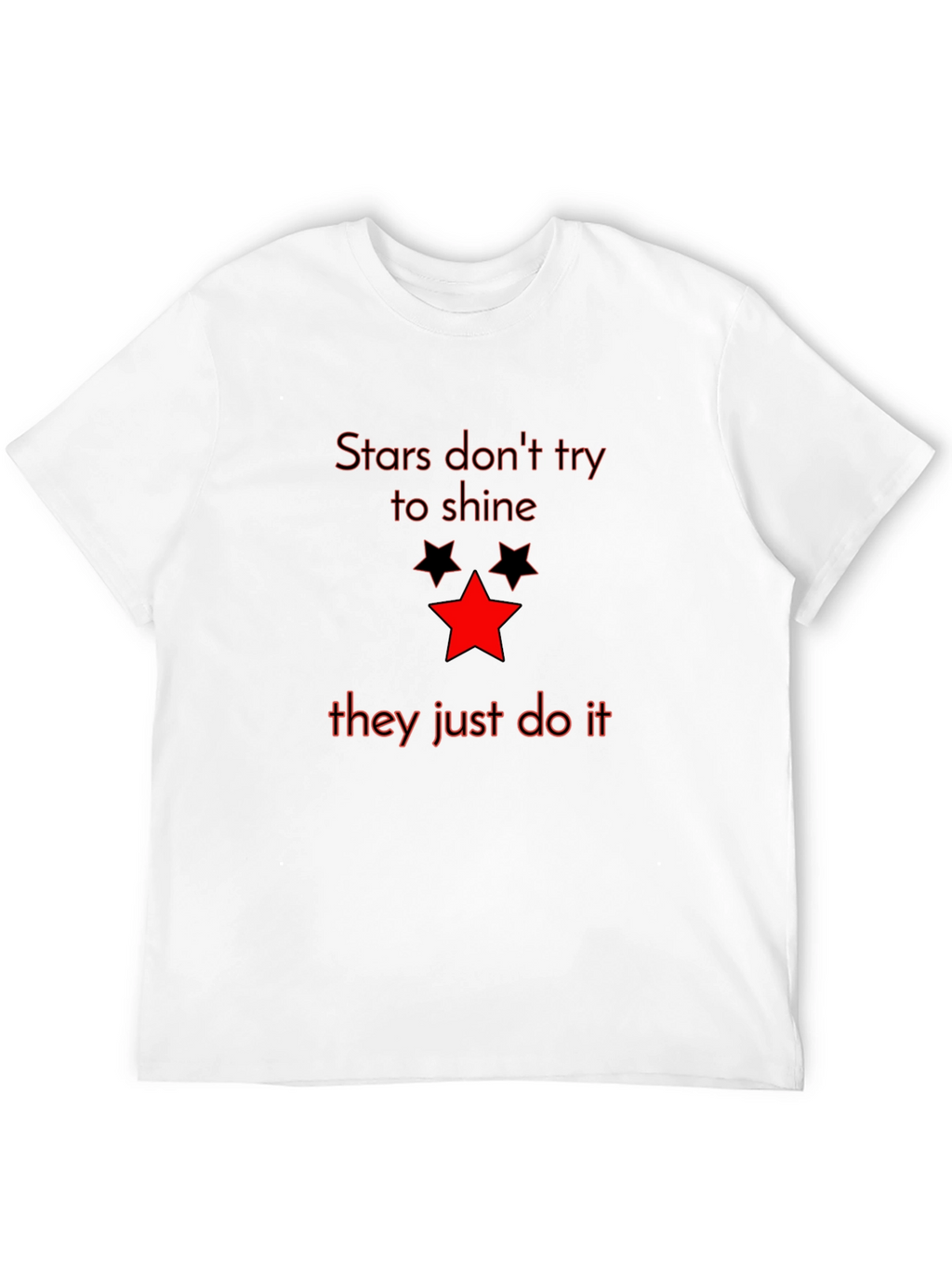 Stars Graphic Tee - Mens Black T-Shirt