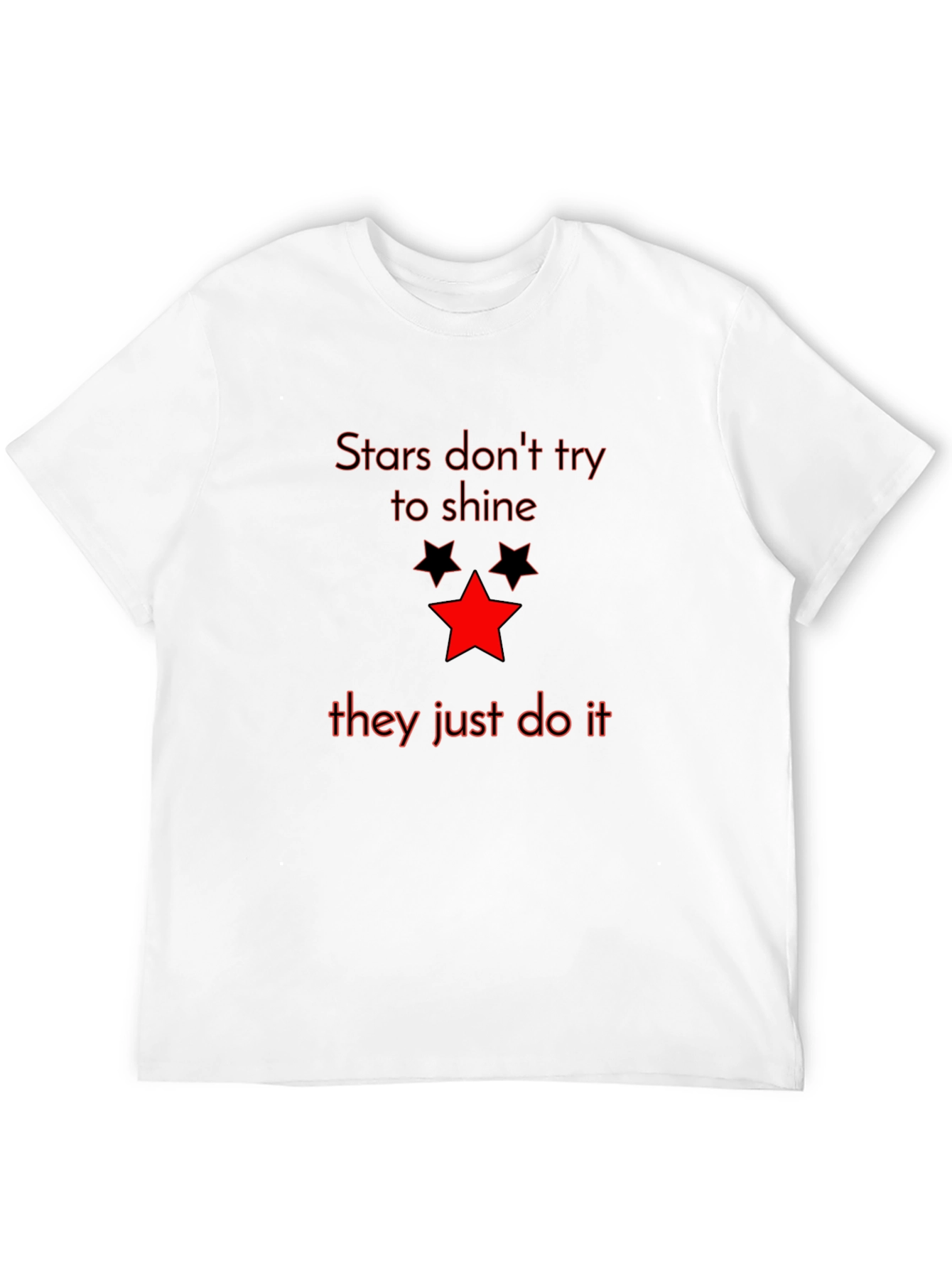 Stars Graphic Tee - Mens Black T-Shirt