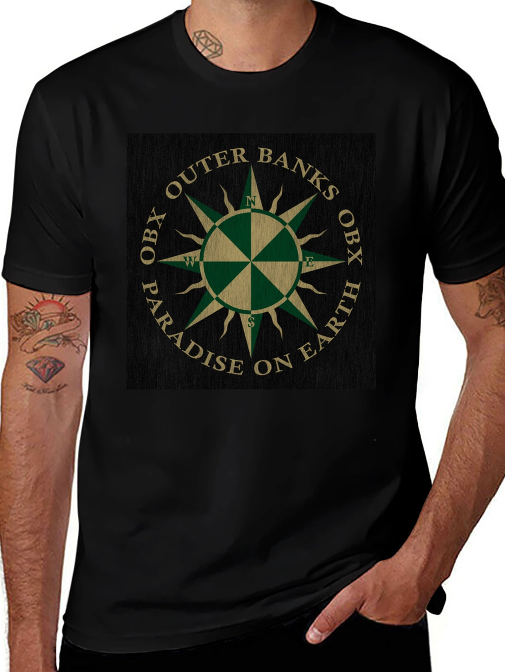 Outer Banks OBX Paradise on Earth Graphic Tee