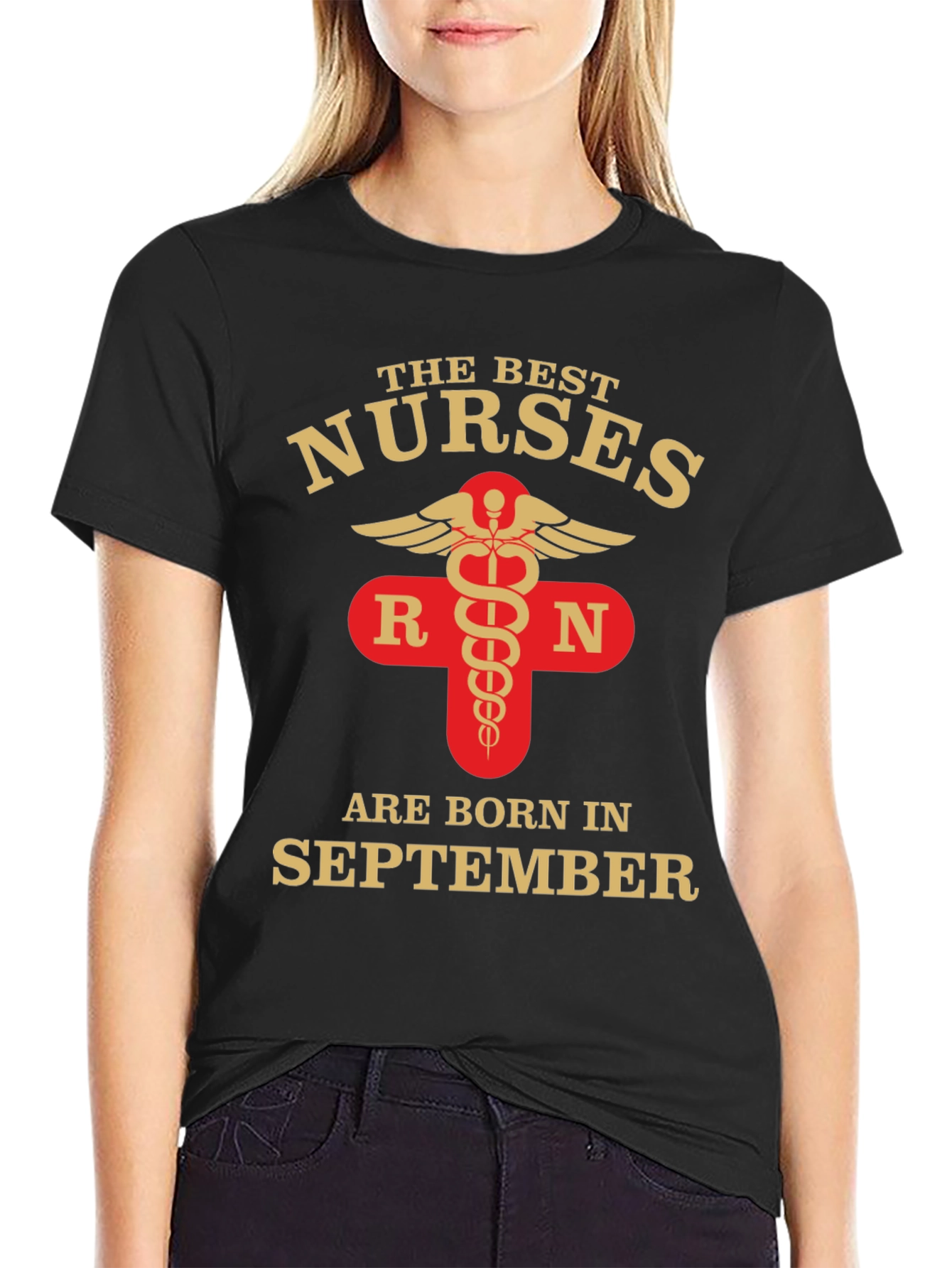 Best Nurses Born in September T-Shirt RN