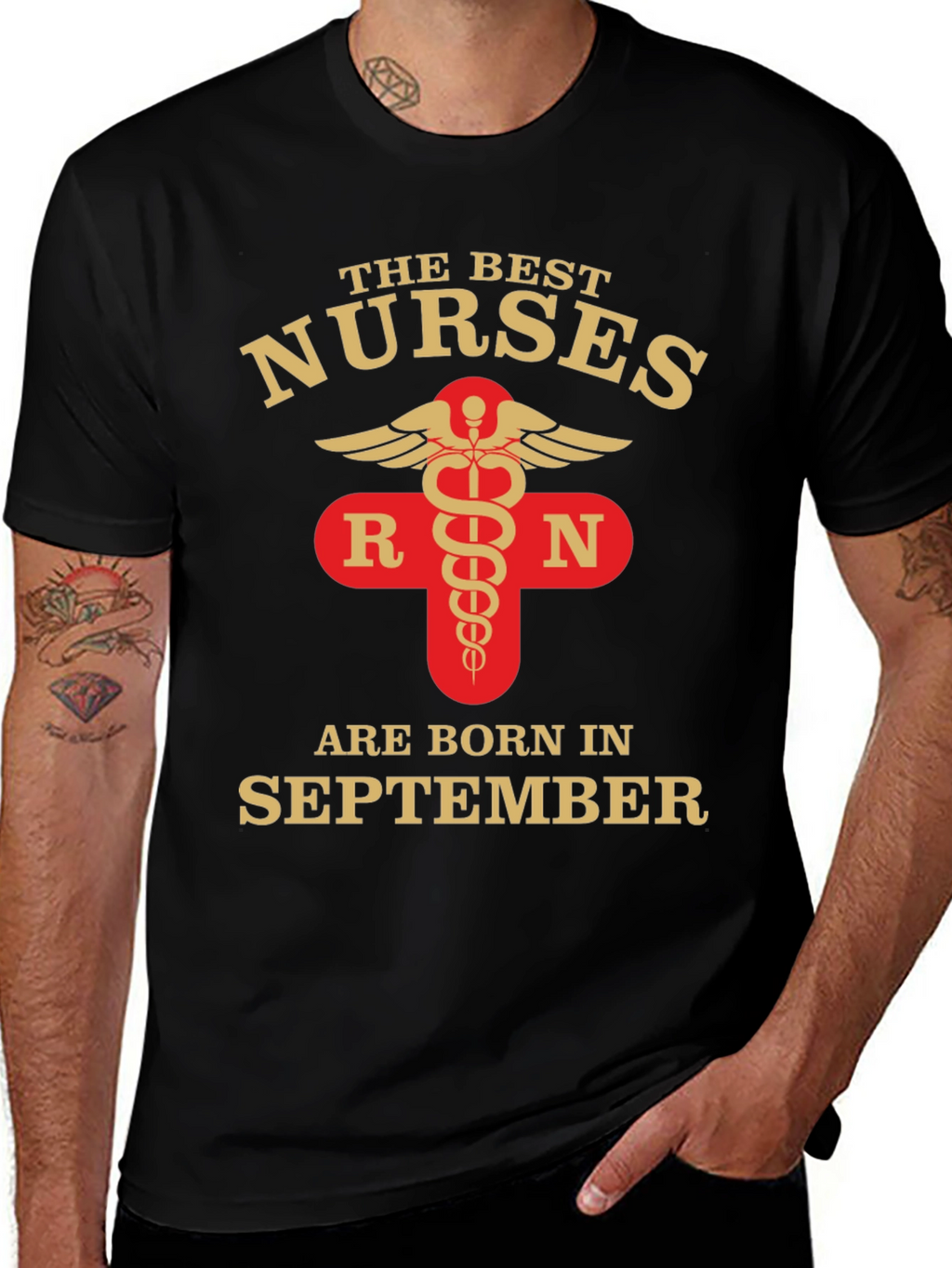 Best Nurses Born in September T-Shirt RN