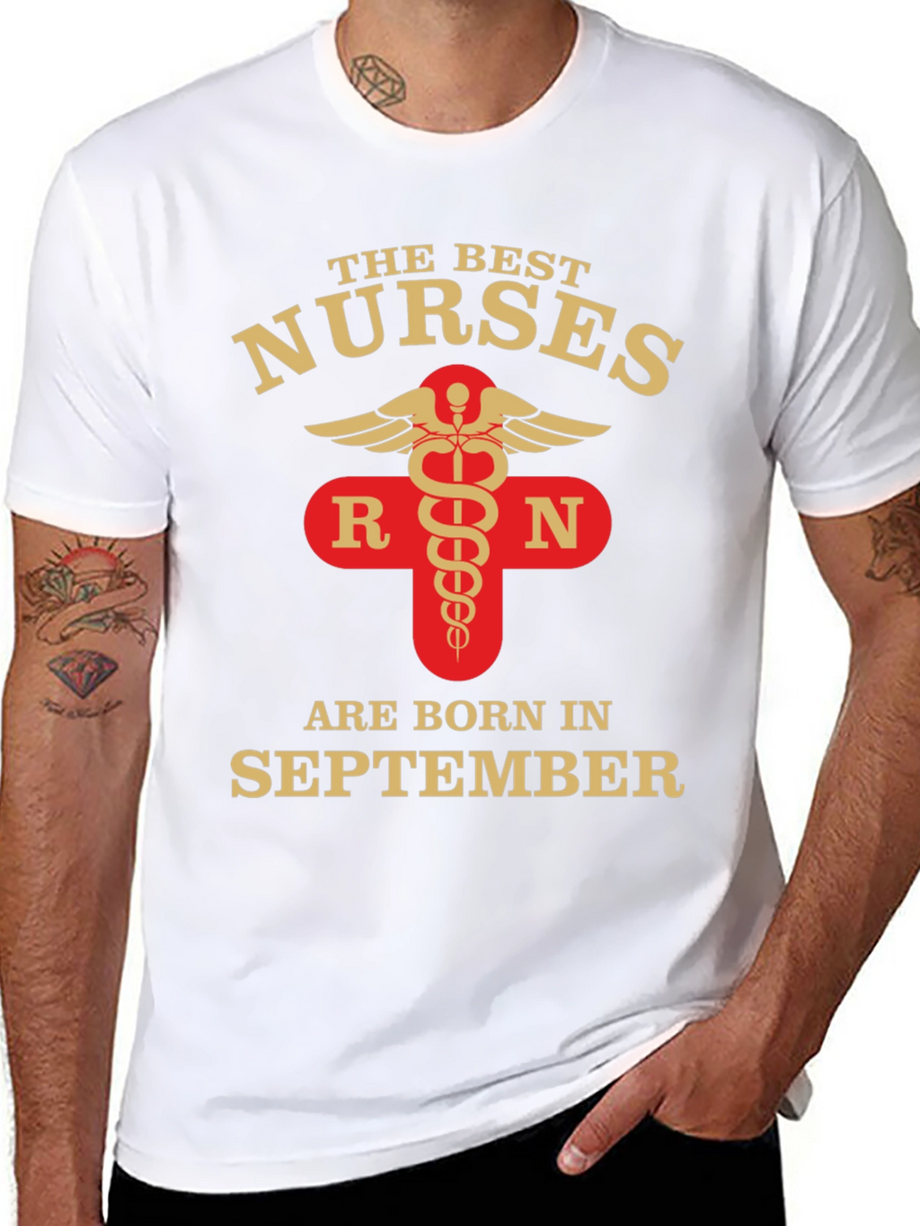 Best Nurses Born in September T-Shirt RN