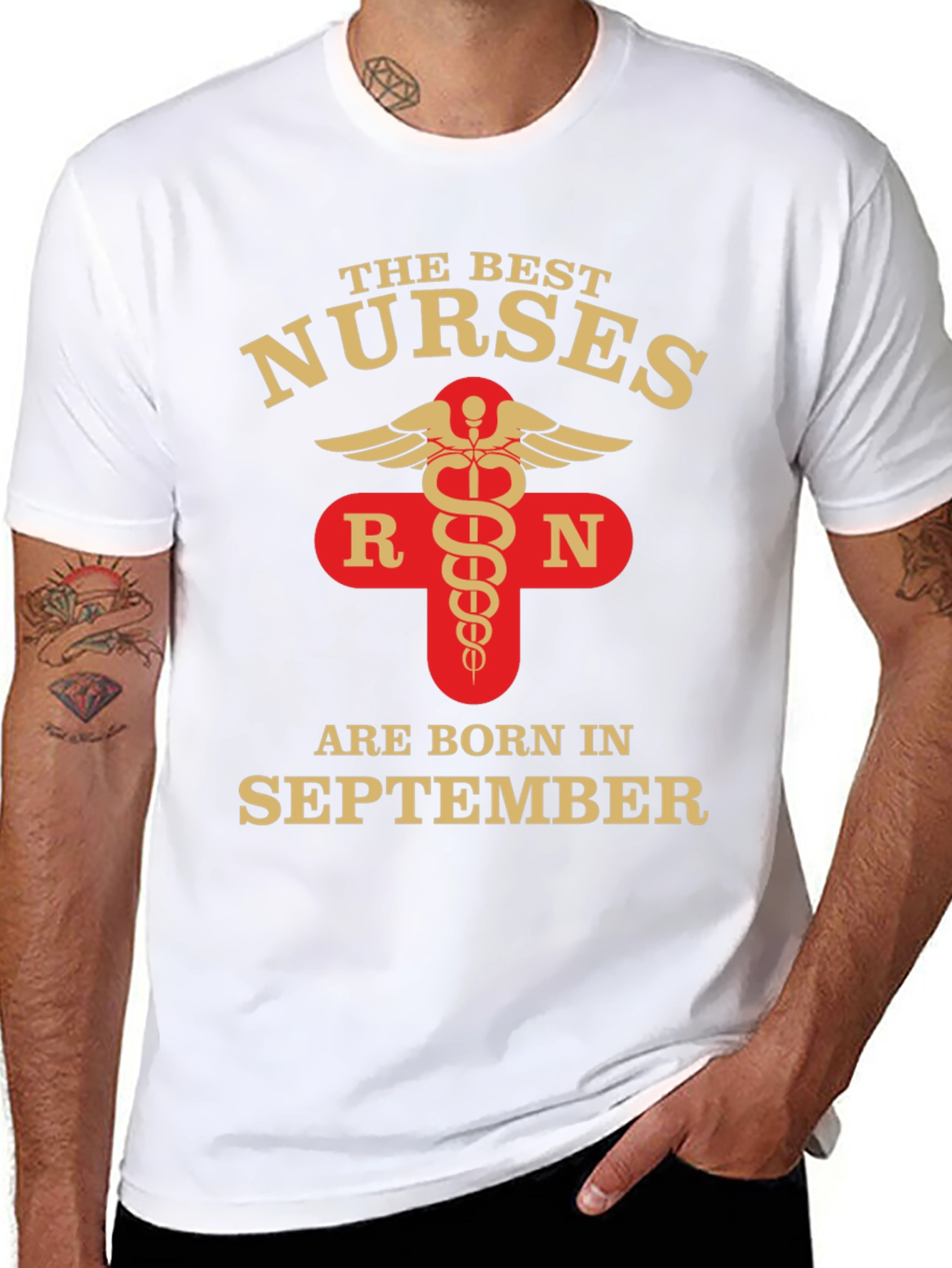 Best Nurses Born in September T-Shirt RN