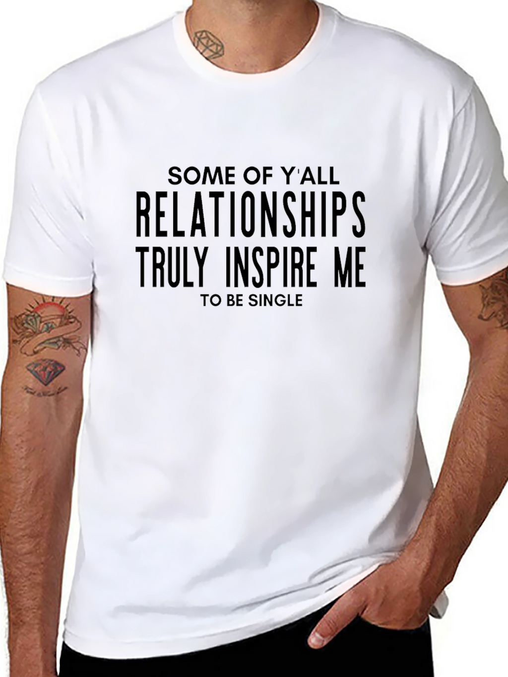 Relationships Inspire Me Tee - Funny Single Life Shirt
