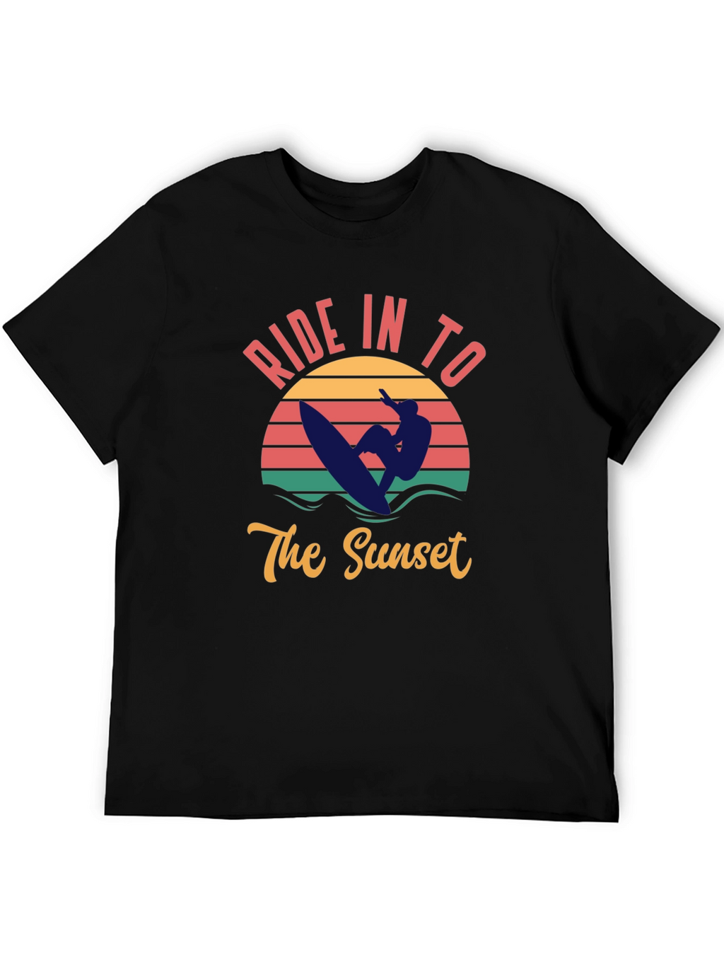 Sunset Ride T-Shirt - Surfer Graphic Tee
