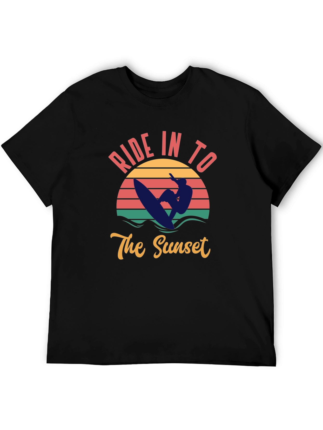 Sunset Ride T-Shirt - Surfer Graphic Tee