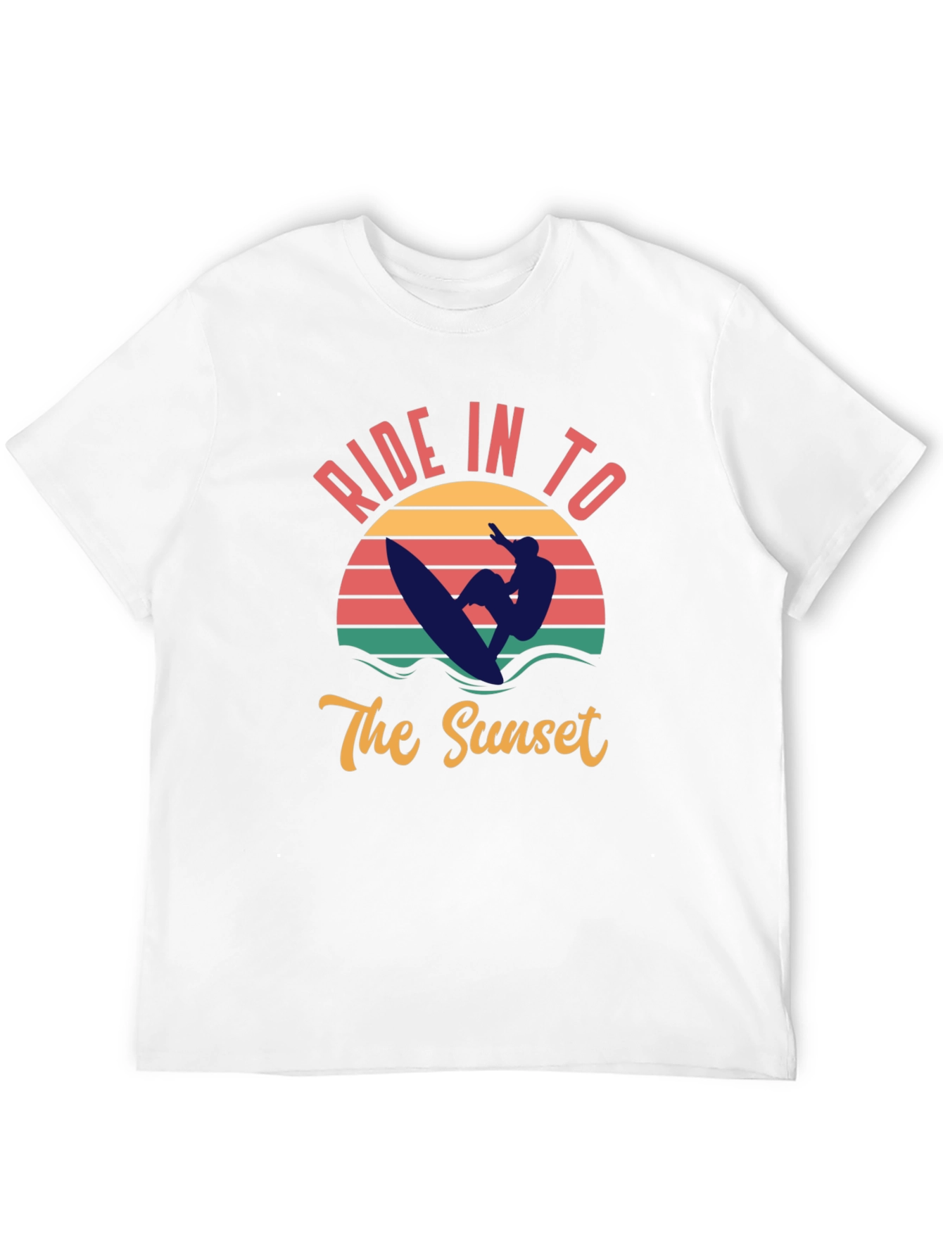 Sunset Ride T-Shirt - Surfer Graphic Tee