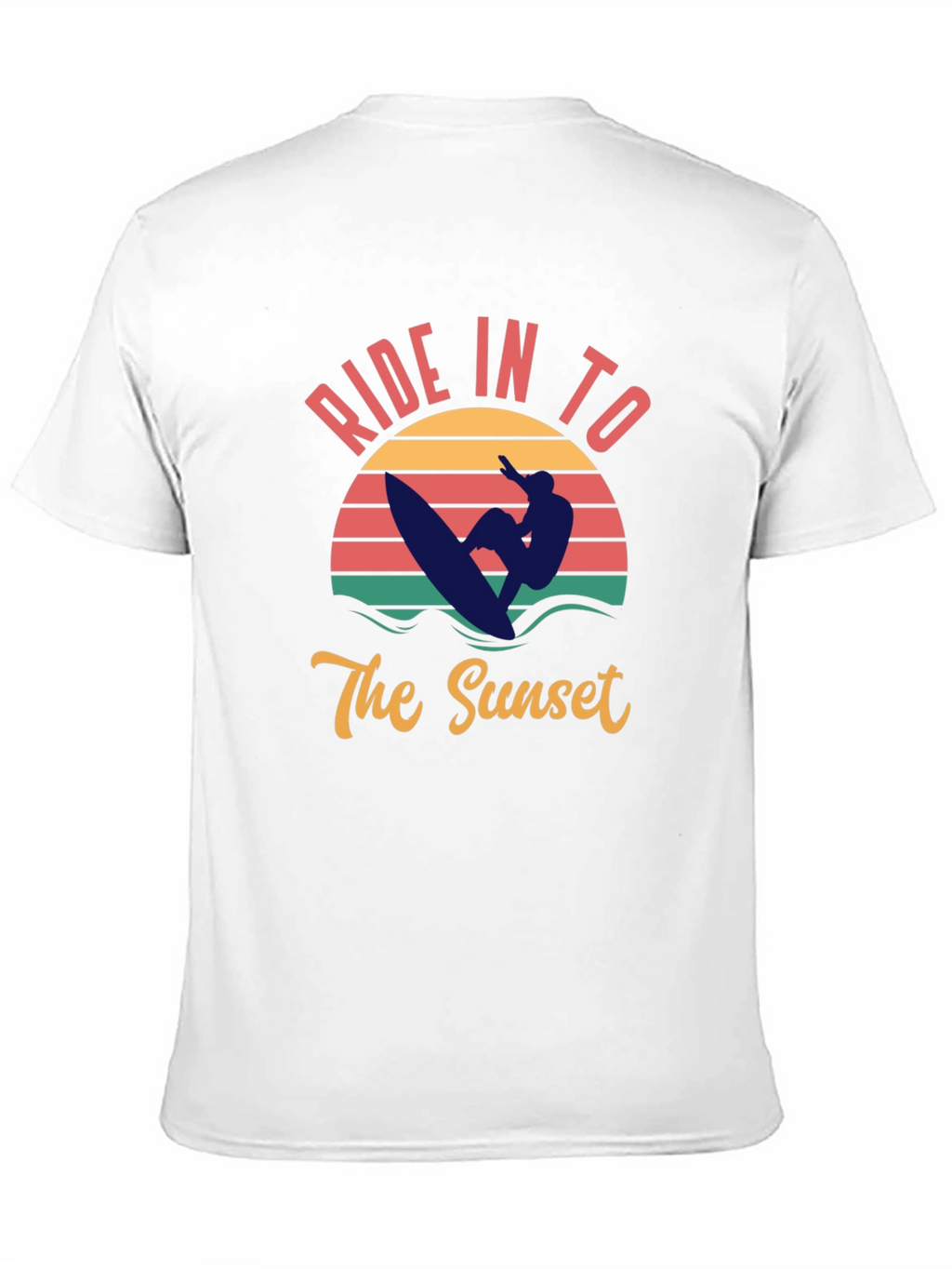 Sunset Ride T-Shirt - Surfer Graphic Tee