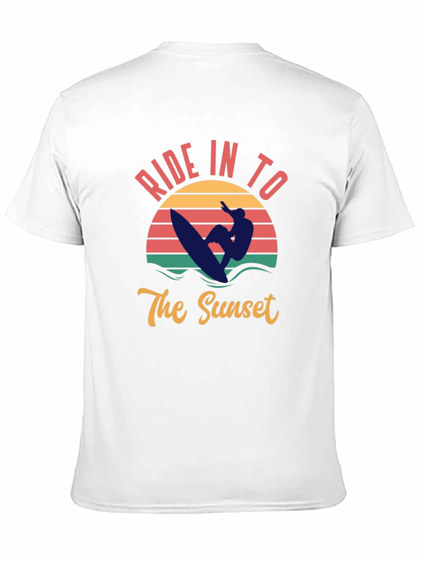 Sunset Ride T-Shirt - Surfer Graphic Tee