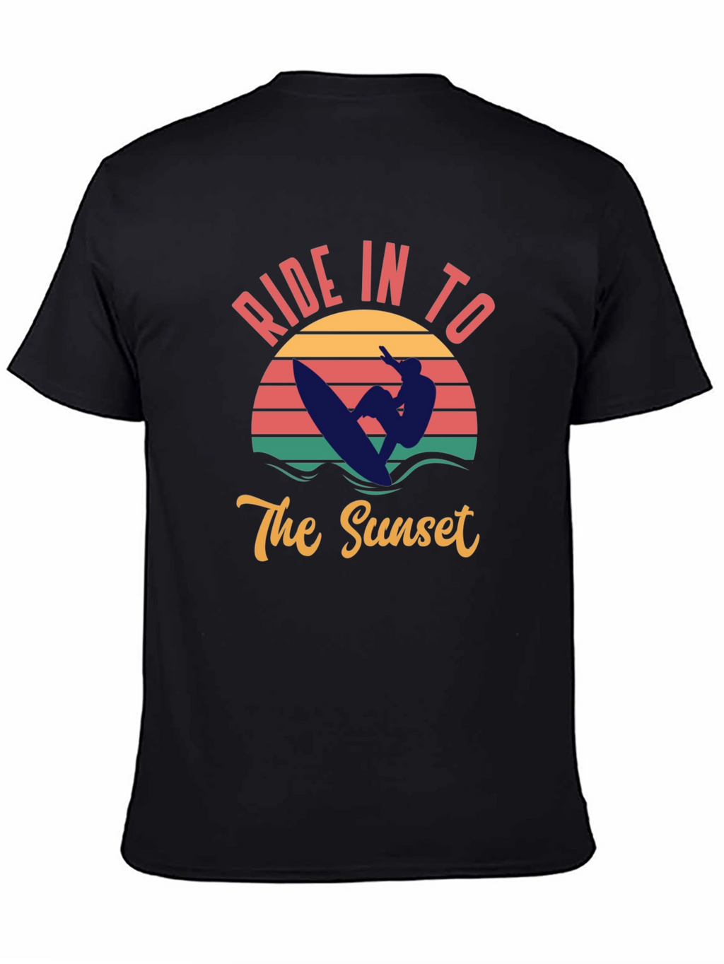 Sunset Ride T-Shirt - Surfer Graphic Tee