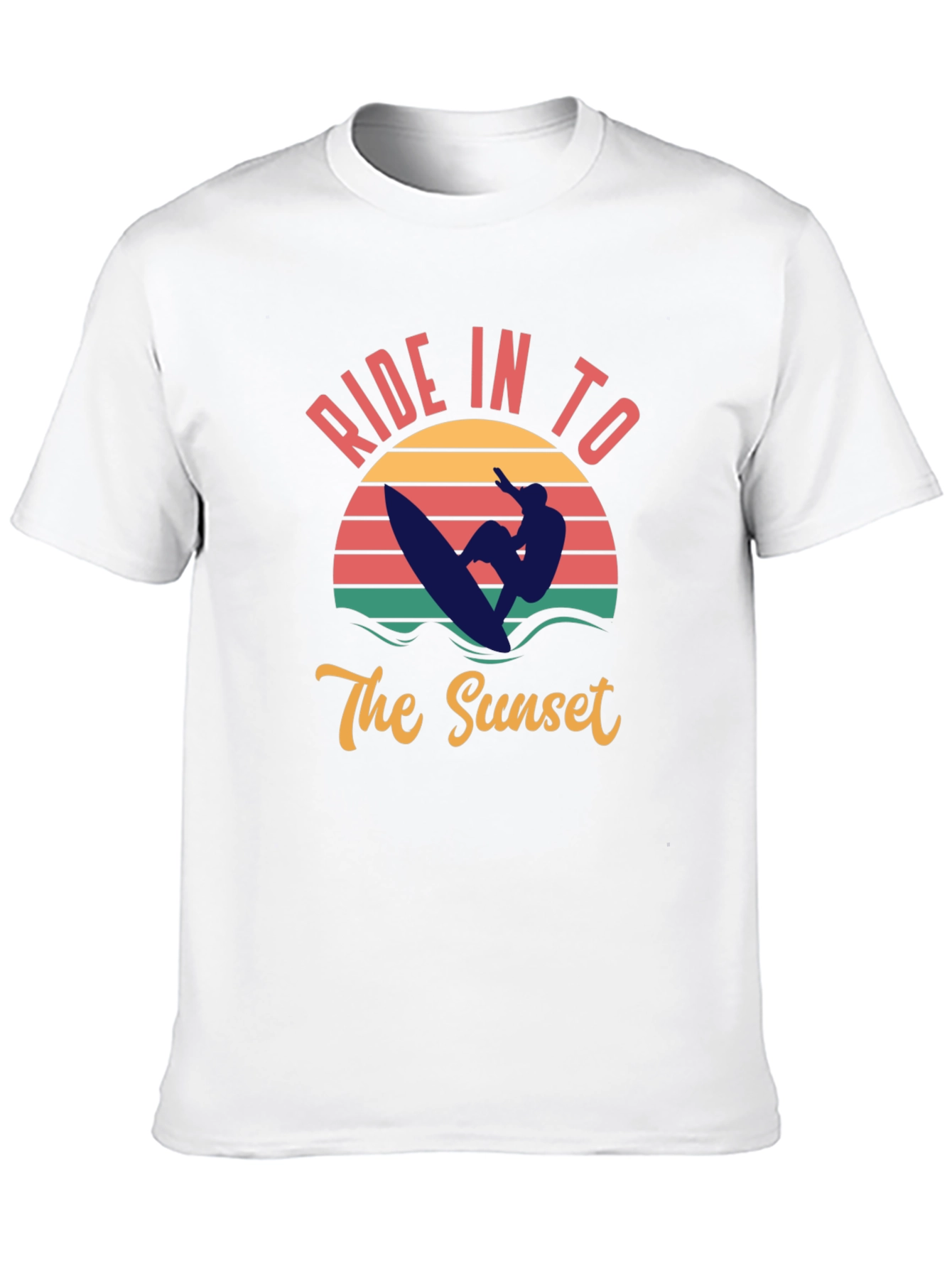 Sunset Ride T-Shirt - Surfer Graphic Tee