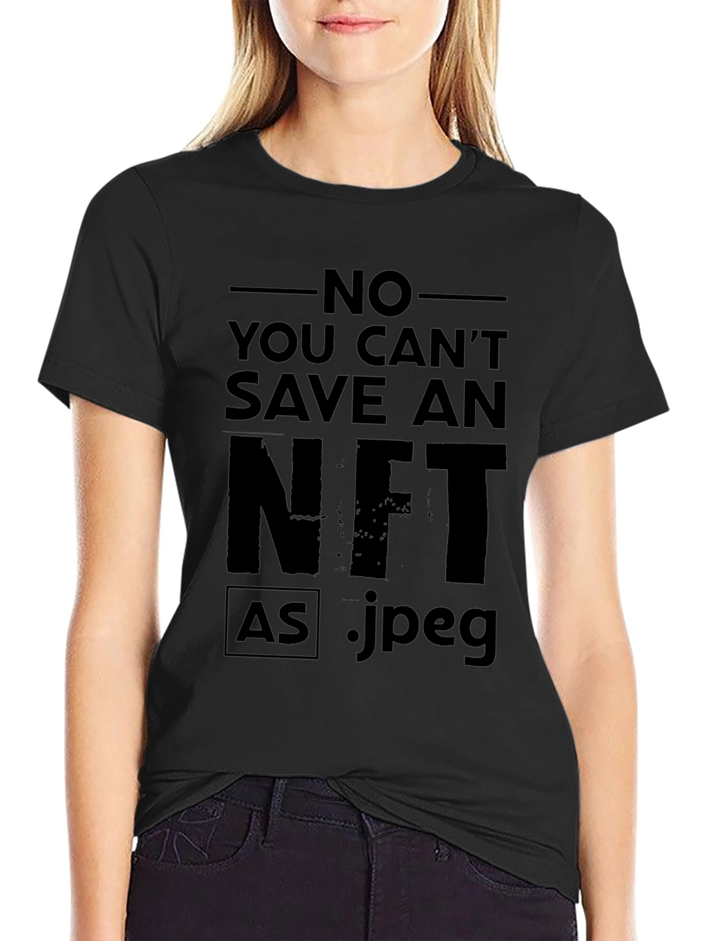 No You Cant Save an NFT T-Shirt