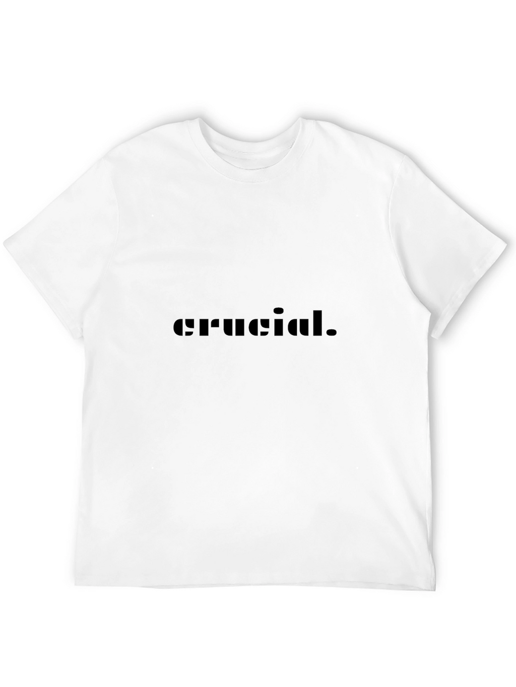 Crucial T-Shirt - Modern Black Graphic Tee
