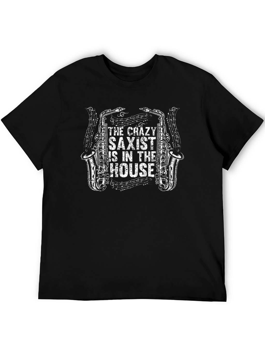 Crazy Saxist T-Shirt - Musical Instrument Tee