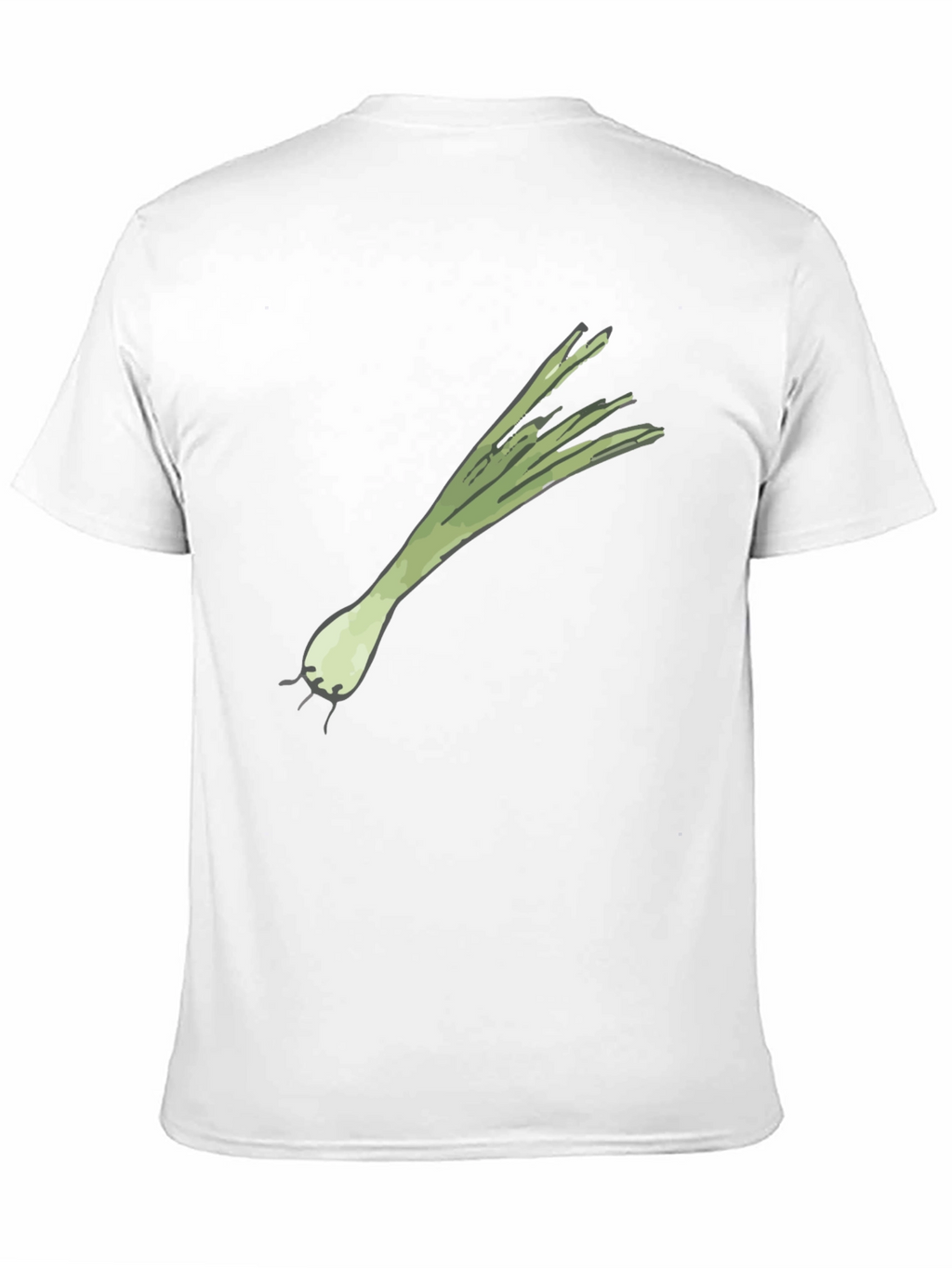 Leek Graphic Tee - Black Cotton Casual T-Shirt