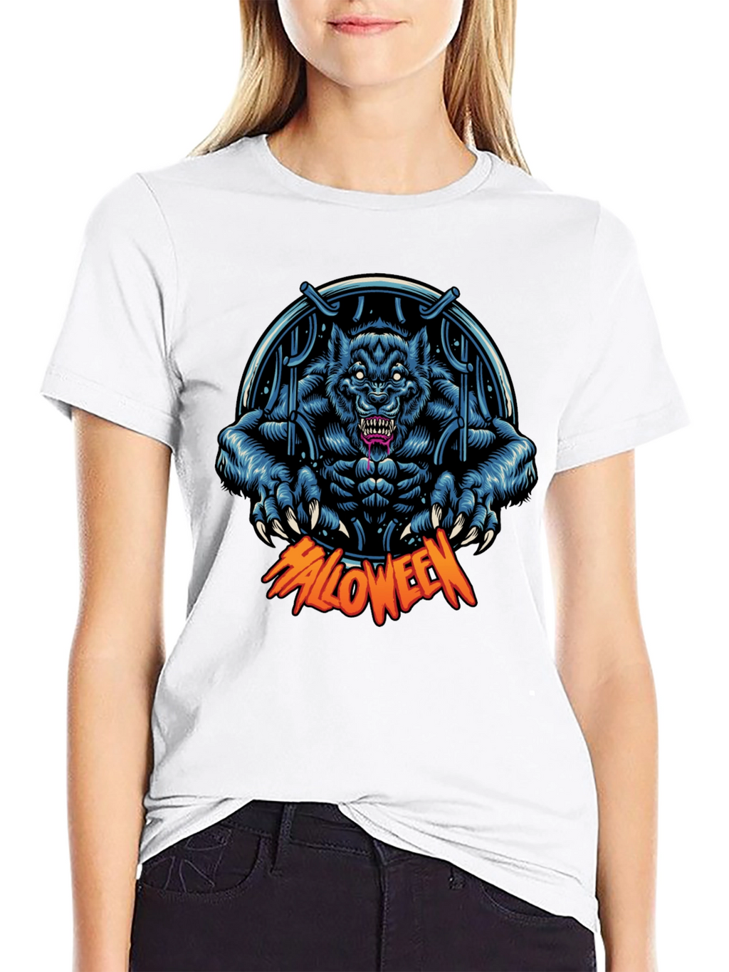 Halloween Werewolf T-Shirt - Spooky Season Apparel