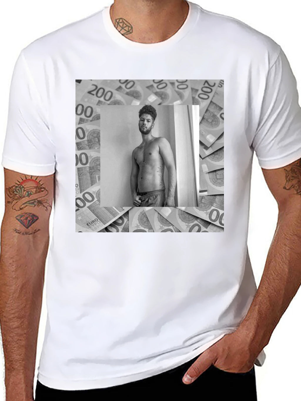 Euro Money Graphic Tee Shirt