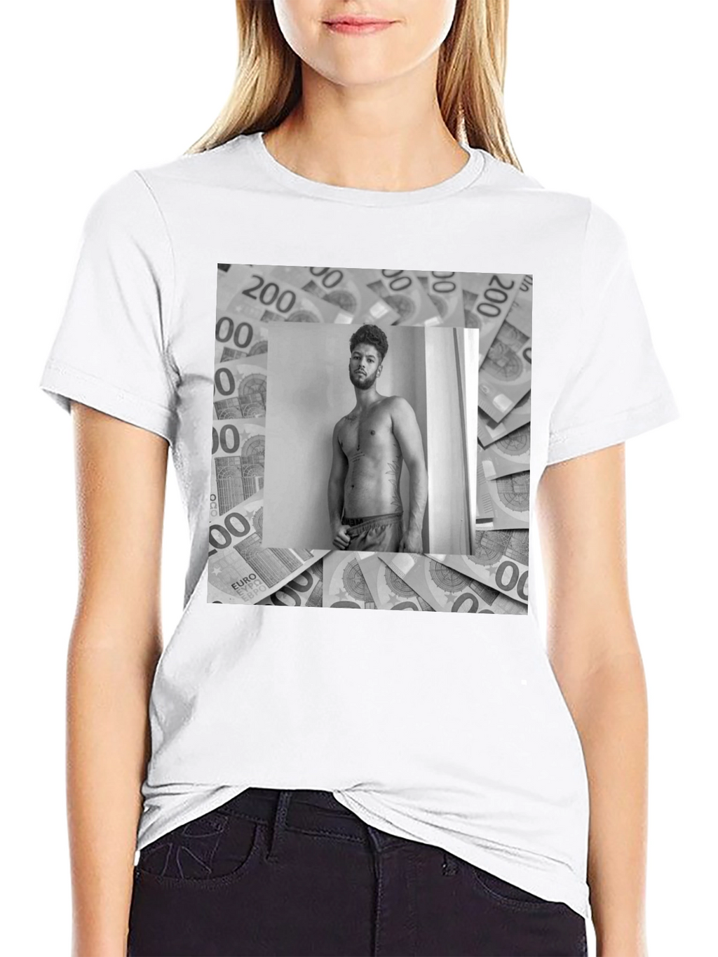 Euro Money Graphic Tee Shirt