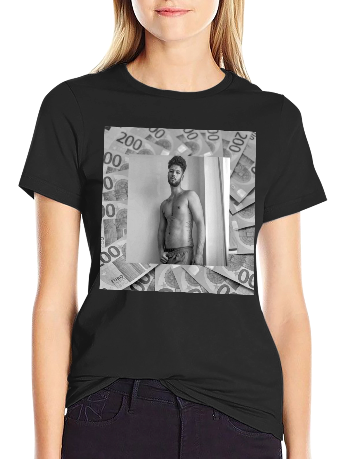 Euro Money Graphic Tee Shirt