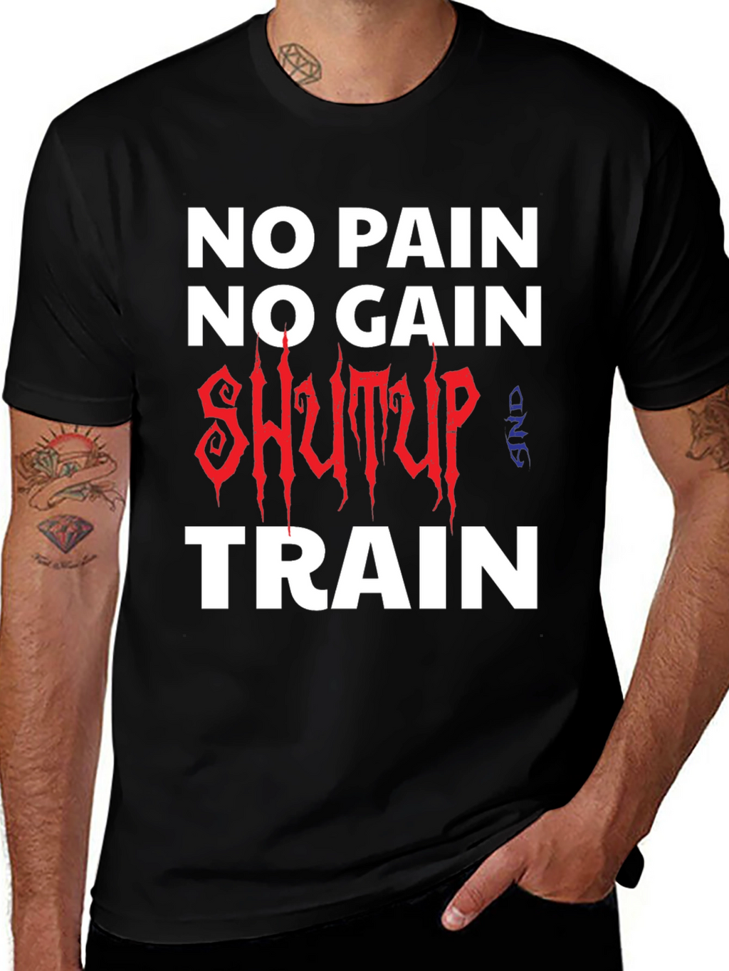 No Pain No Gain T-Shirt Workout Motivation