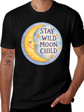 Stay Wild Moon Child Graphic Tee - Celestial T-Shirt