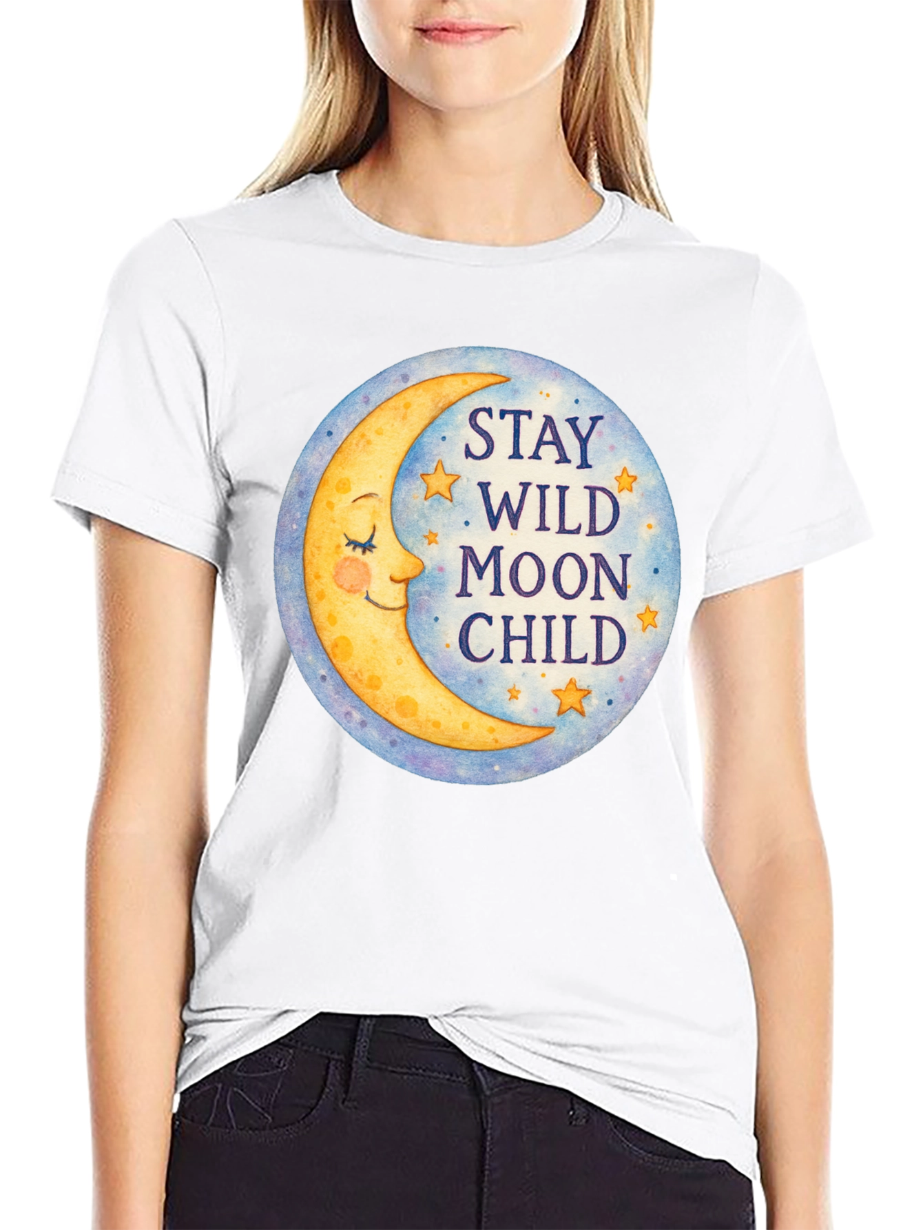 Stay Wild Moon Child Graphic Tee - Celestial T-Shirt
