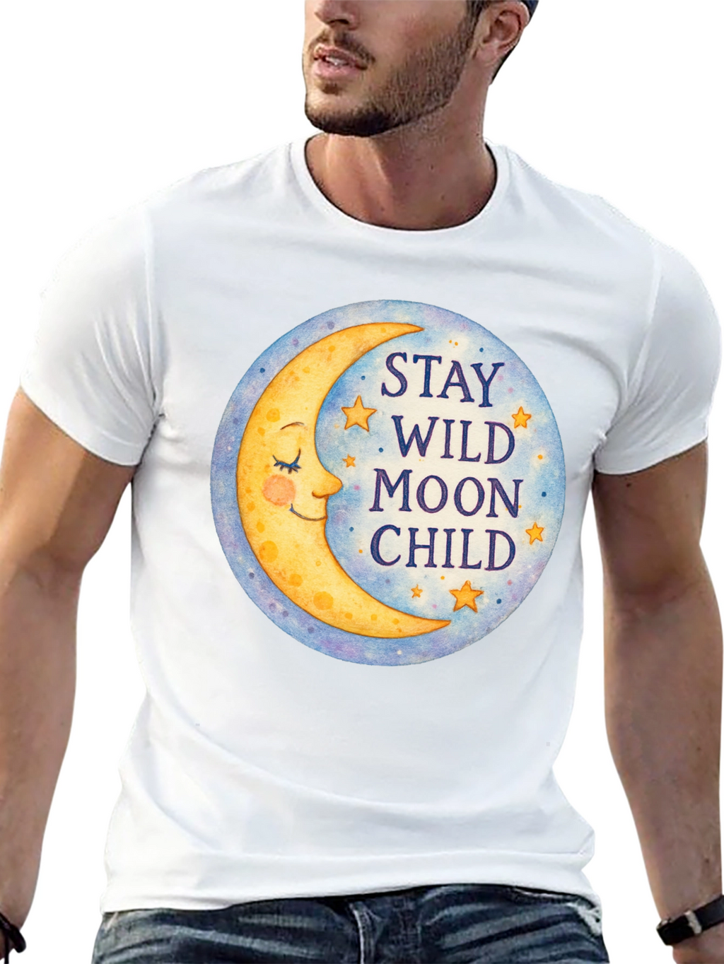 Stay Wild Moon Child Graphic Tee - Celestial T-Shirt