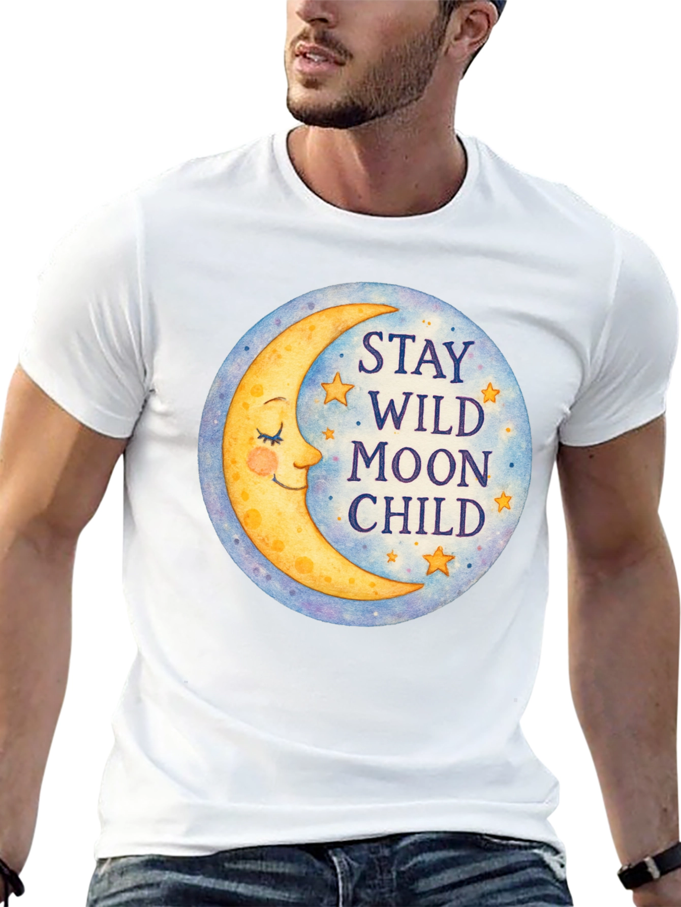 Stay Wild Moon Child Graphic Tee - Celestial T-Shirt