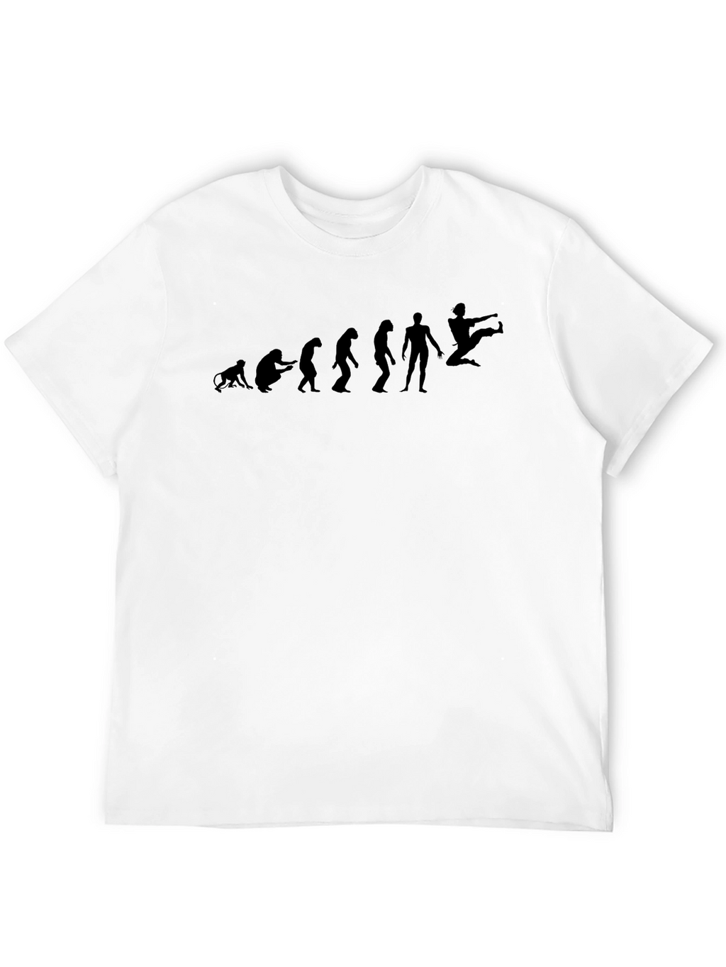 Evolution of Kick T-Shirt - Black Martial Arts