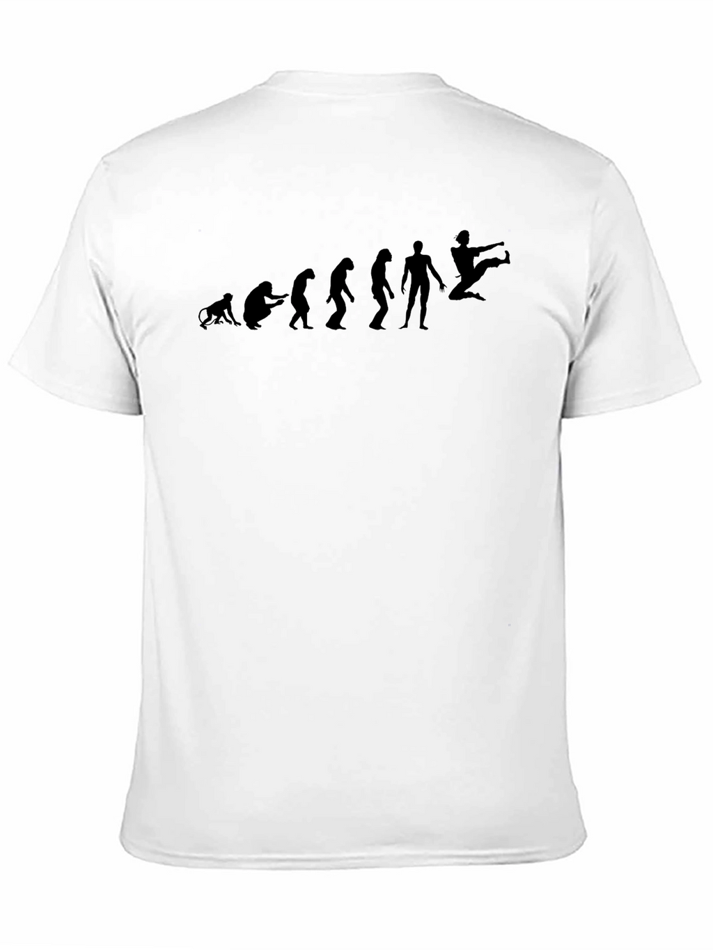 Evolution of Kick T-Shirt - Black Martial Arts