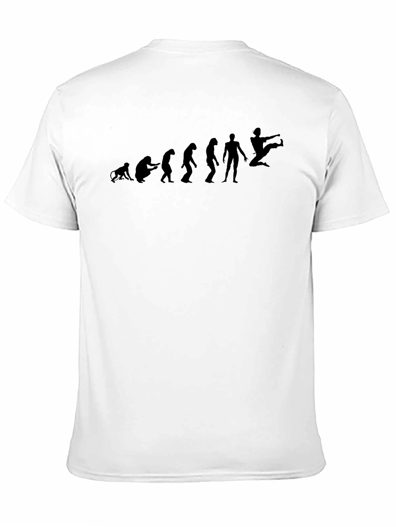 Evolution of Kick T-Shirt - Black Martial Arts