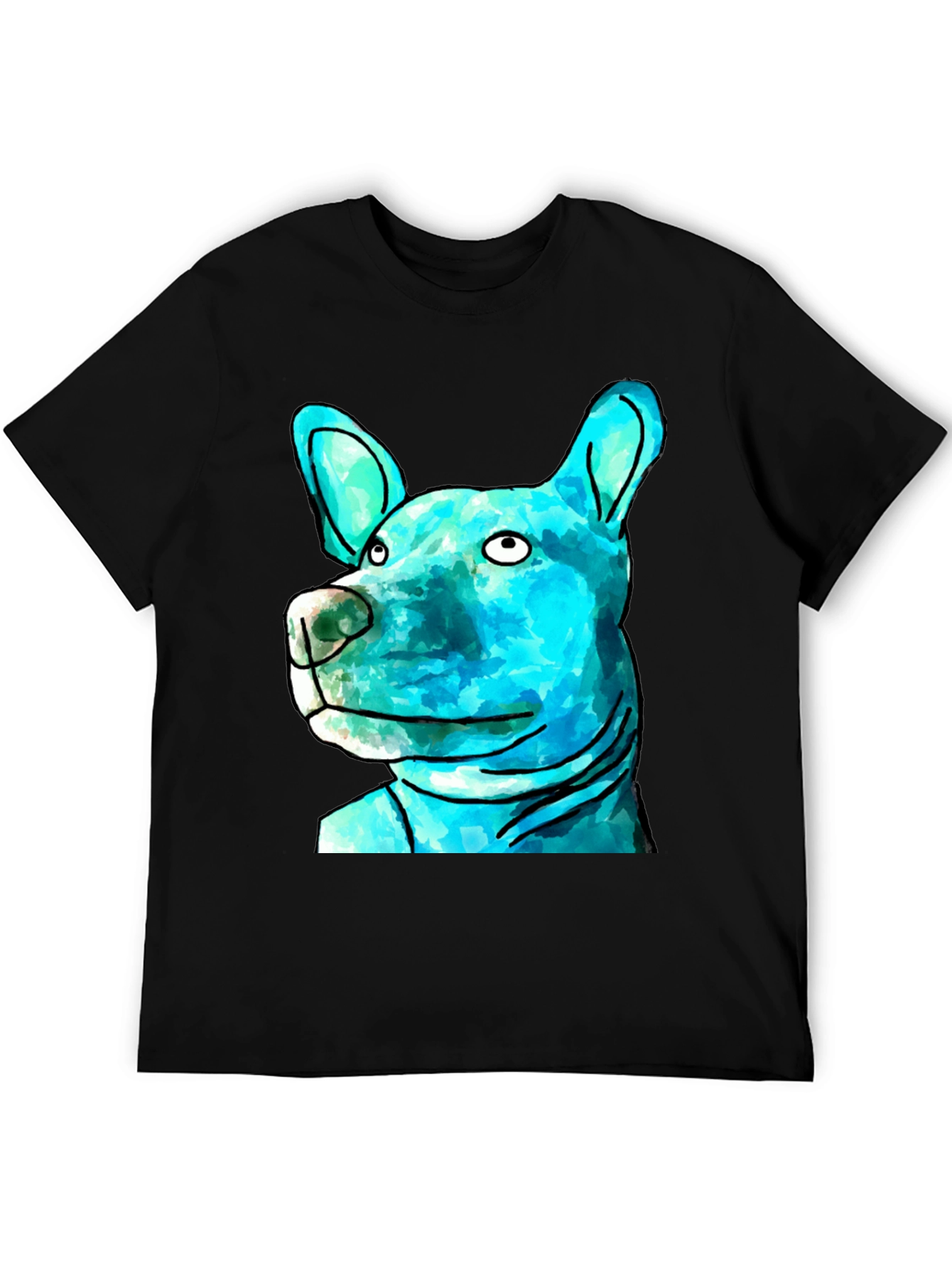 Dog Graphic Print T-Shirt