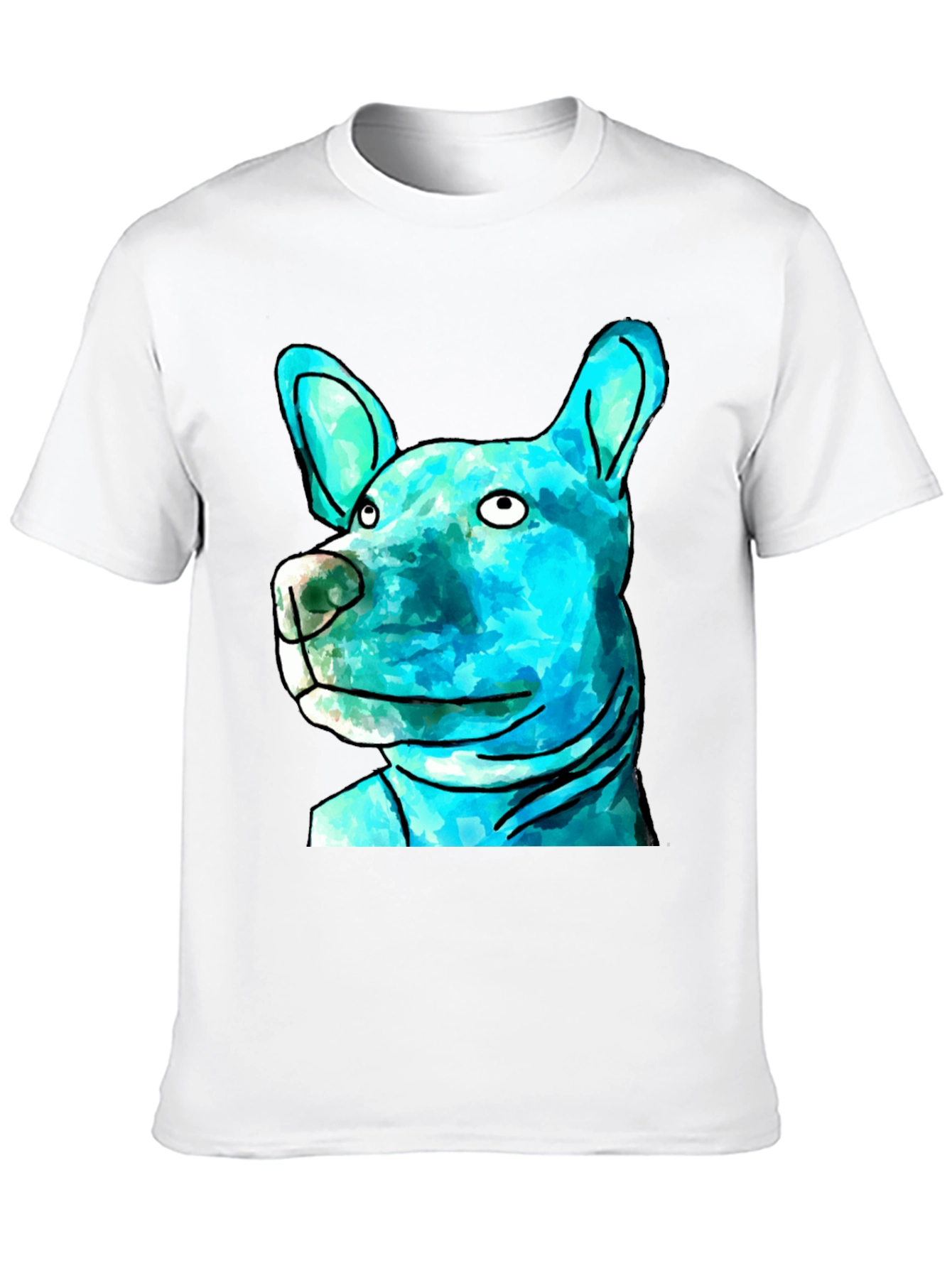 Dog Graphic Print T-Shirt