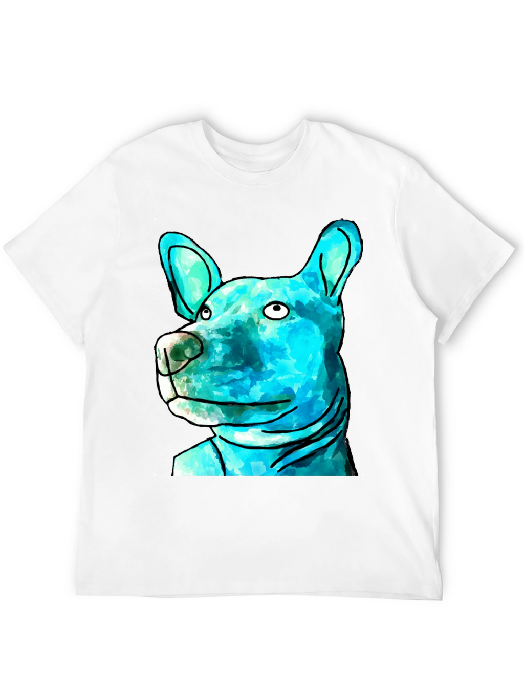 Dog Graphic Print T-Shirt
