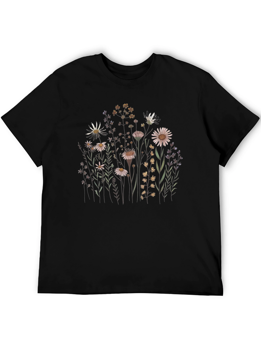 Wildflower Graphic Tee - Nature Inspired Unisex T-Shirt