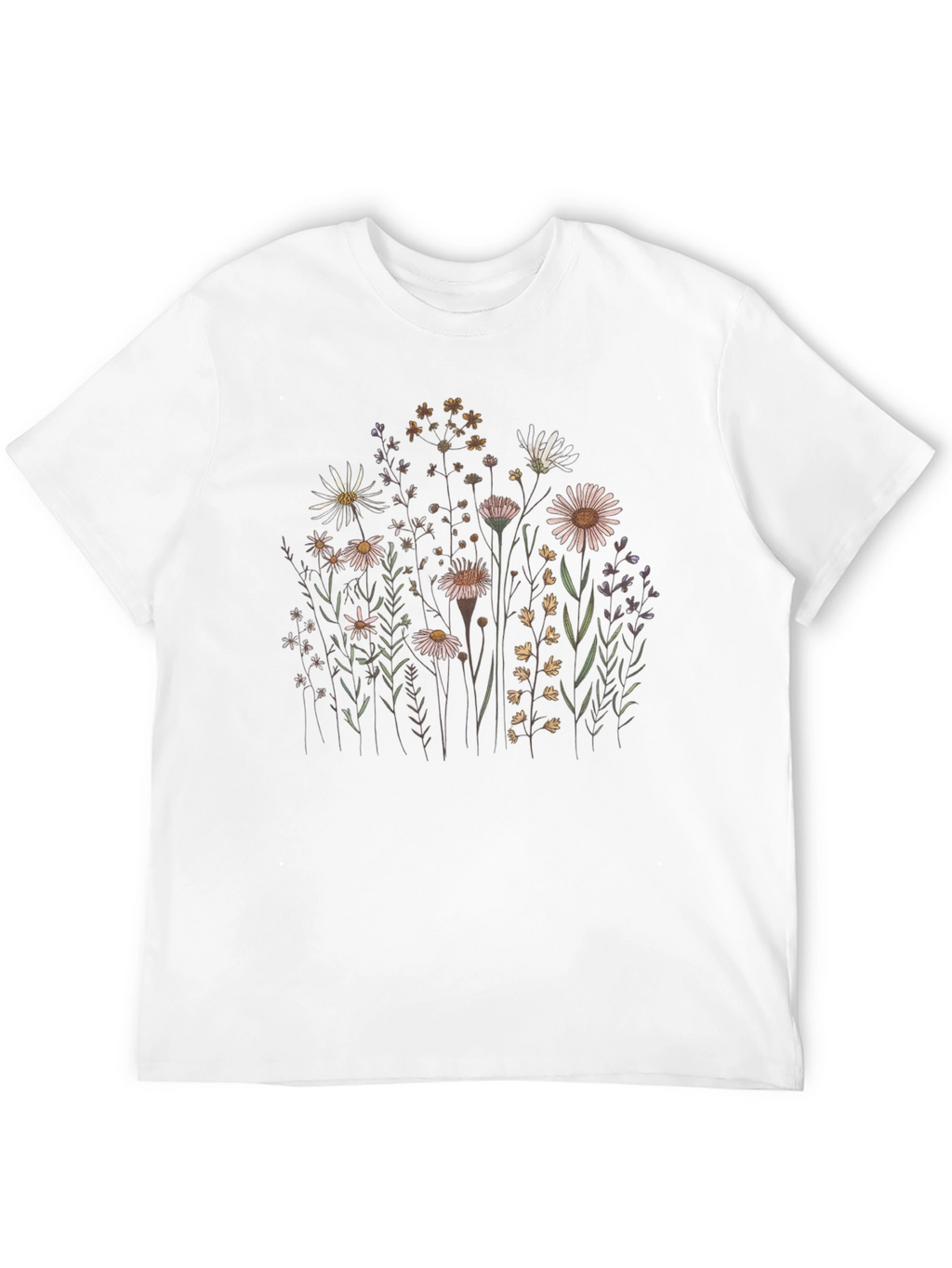 Wildflower Graphic Tee - Nature Inspired Unisex T-Shirt