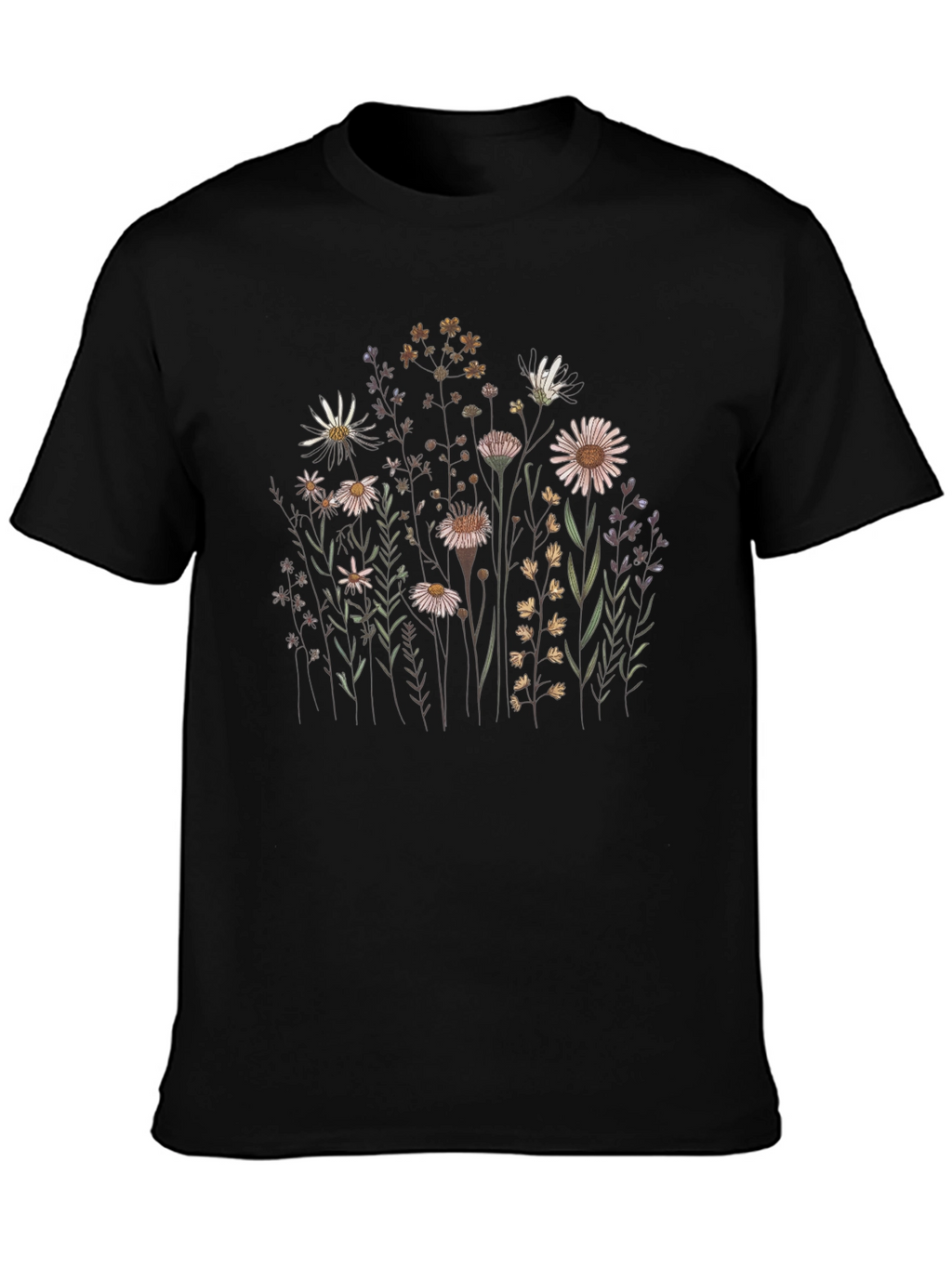 Wildflower Graphic Tee - Nature Inspired Unisex T-Shirt