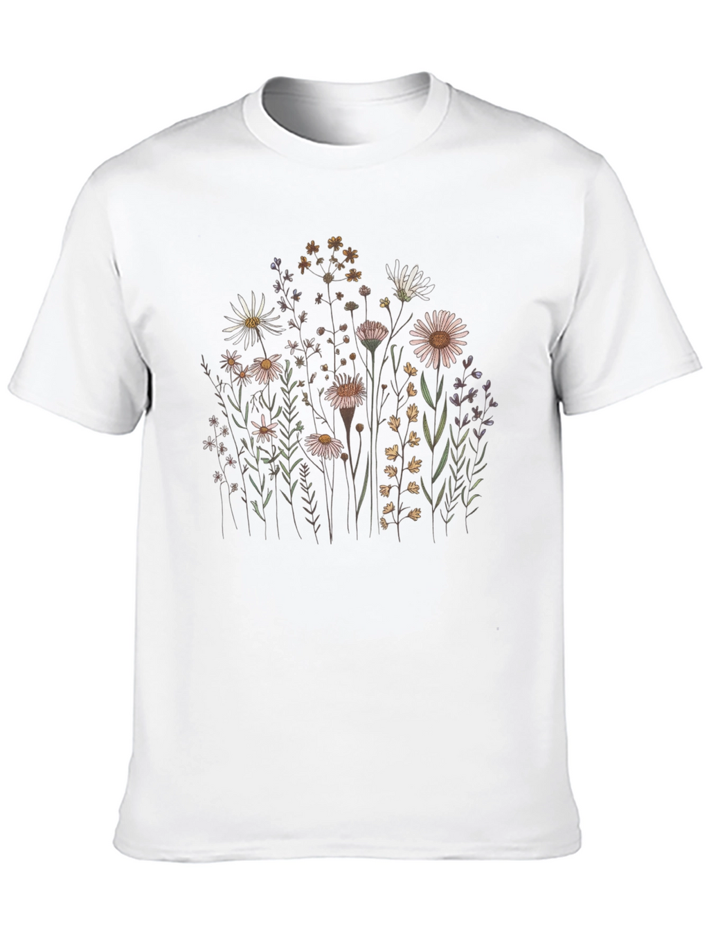 Wildflower Graphic Tee - Nature Inspired Unisex T-Shirt