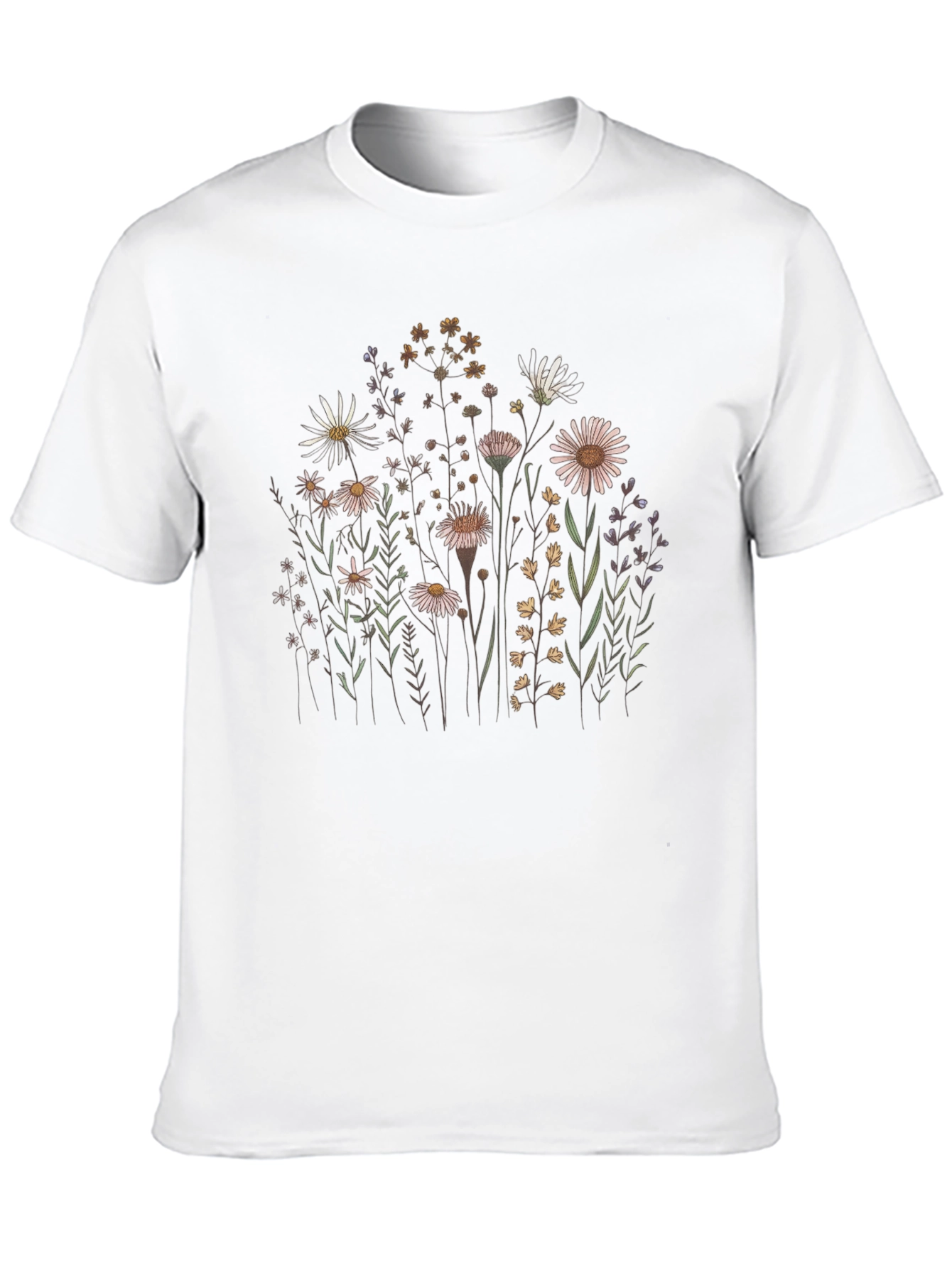Wildflower Graphic Tee - Nature Inspired Unisex T-Shirt