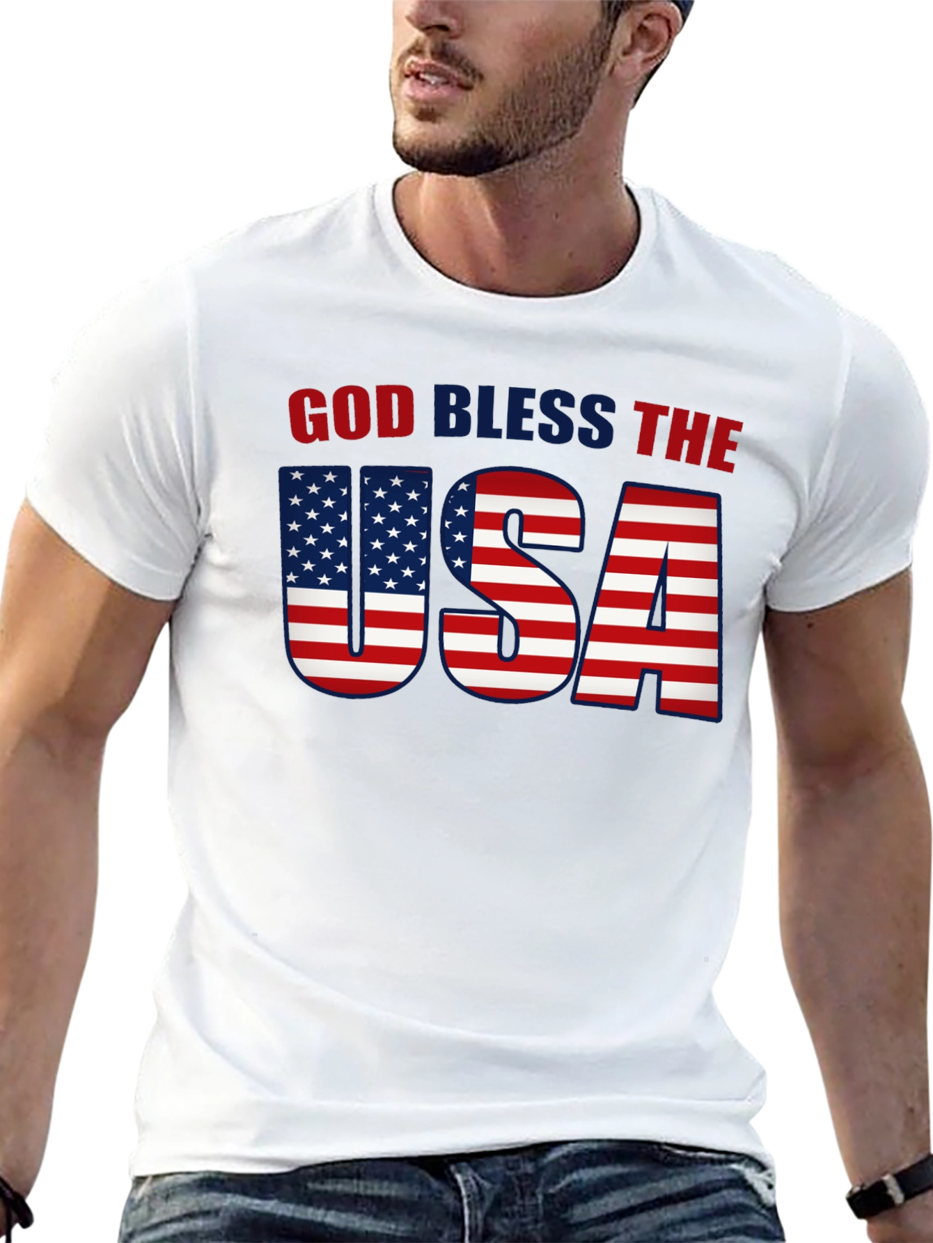 God Bless The USA Patriotic T-Shirt