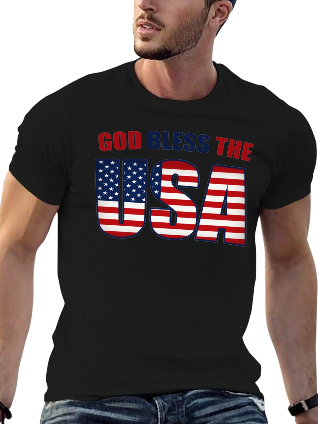 God Bless The USA Patriotic T-Shirt