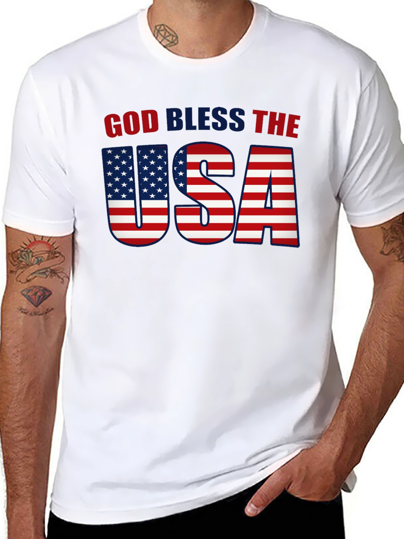 God Bless The USA Patriotic T-Shirt