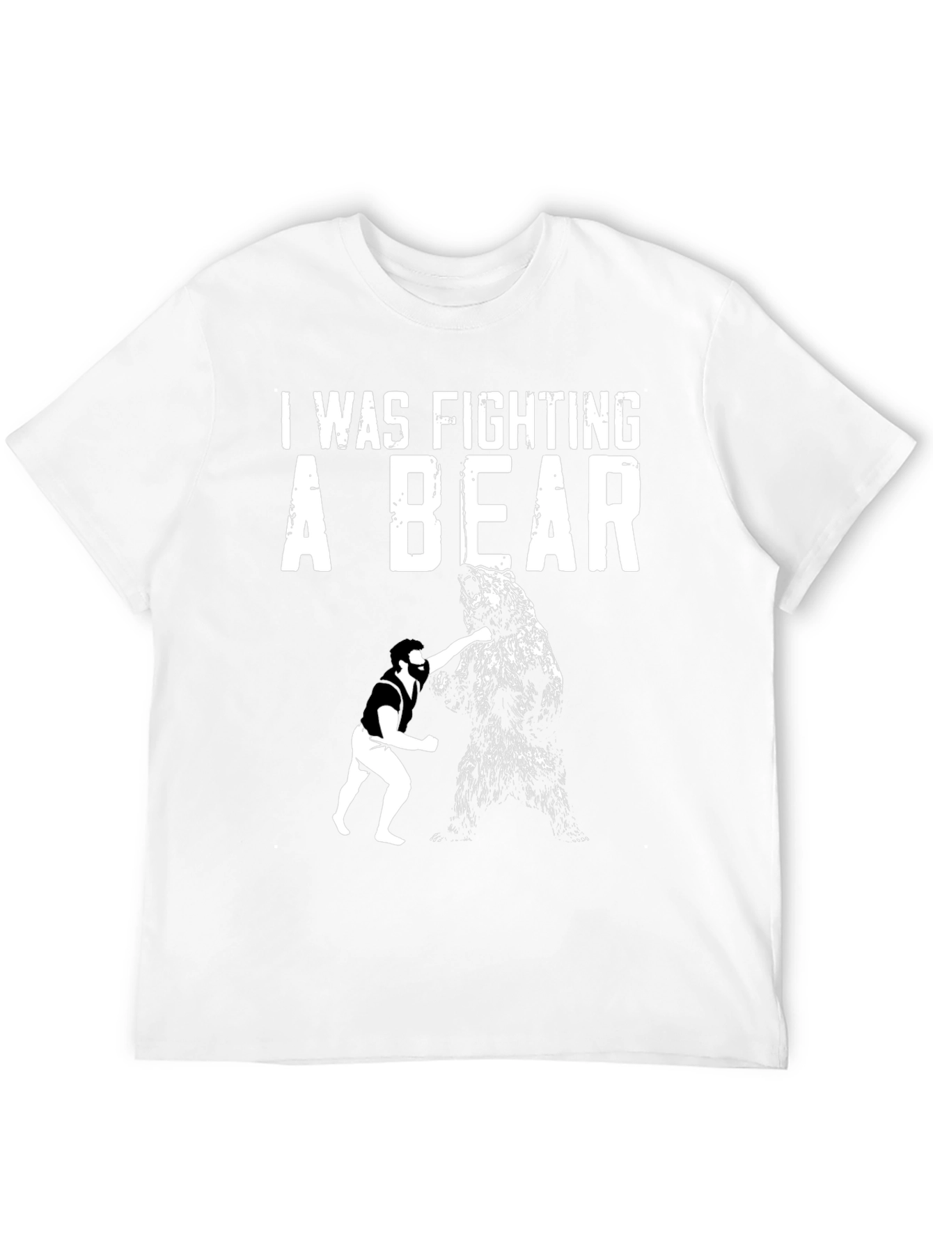 Fighting a Bear Graphic T-Shirt